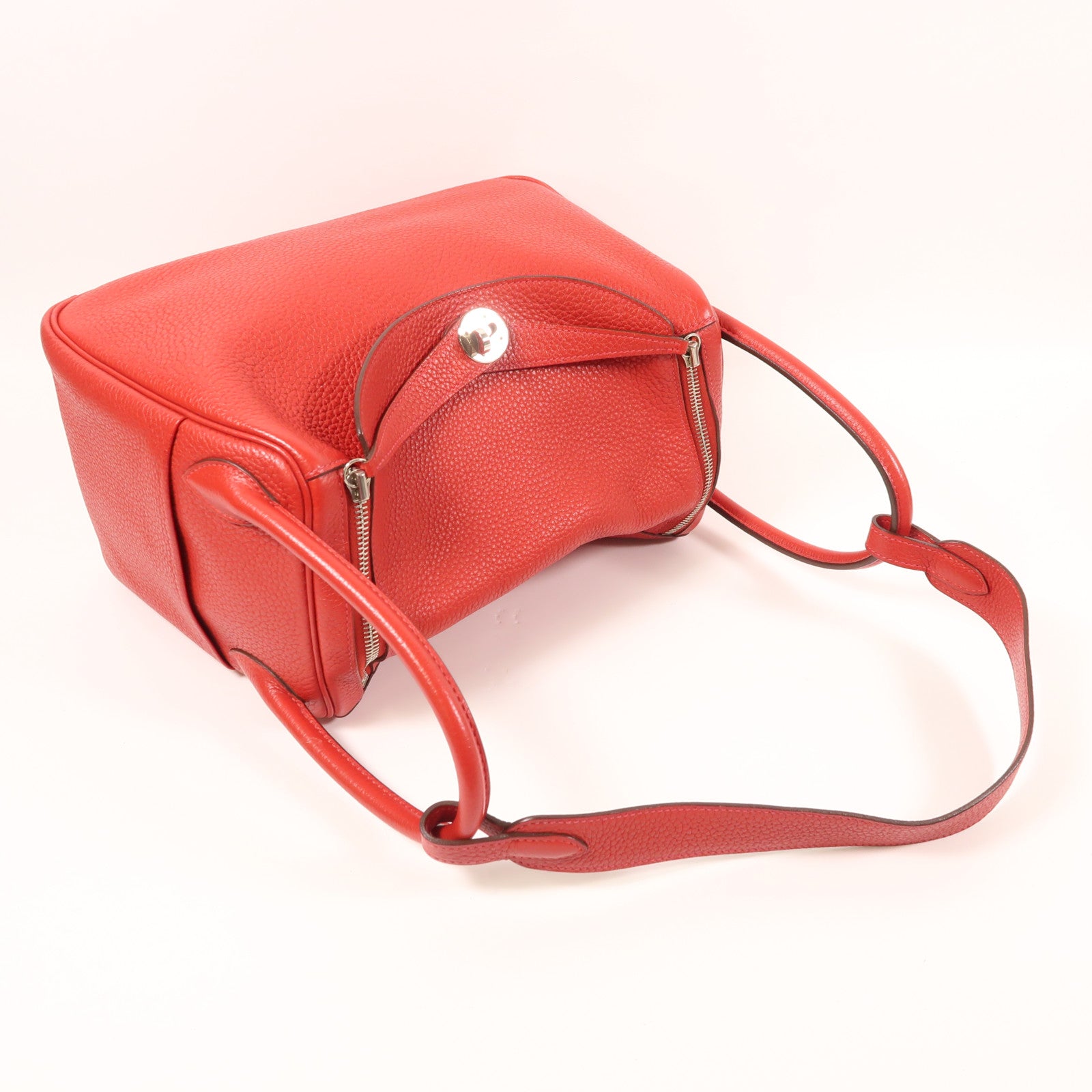 HERMES Clemence皮革Lindy 30銀扣手挽肩背兩用袋