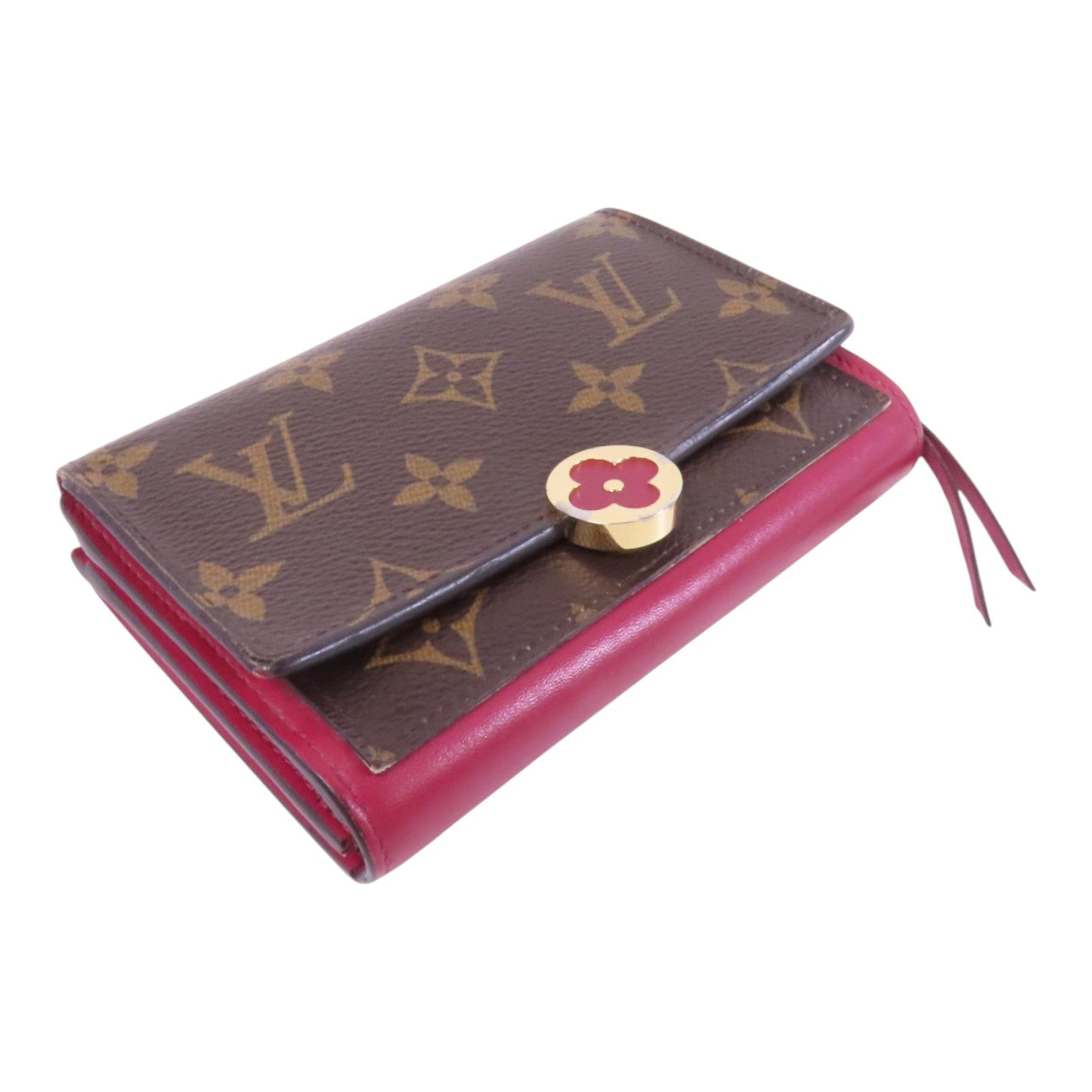LOUIS VUITTON Monogram Portefeuille Wallet金扣短錢包