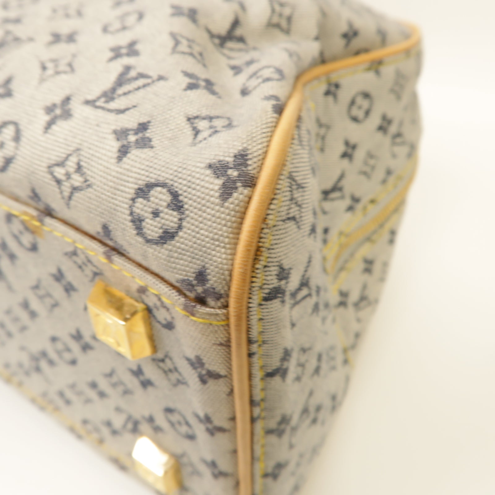 LOUIS VUITTON 【激減優惠】Monogram Mini Marie Hand Bag金扣肩背袋藍色