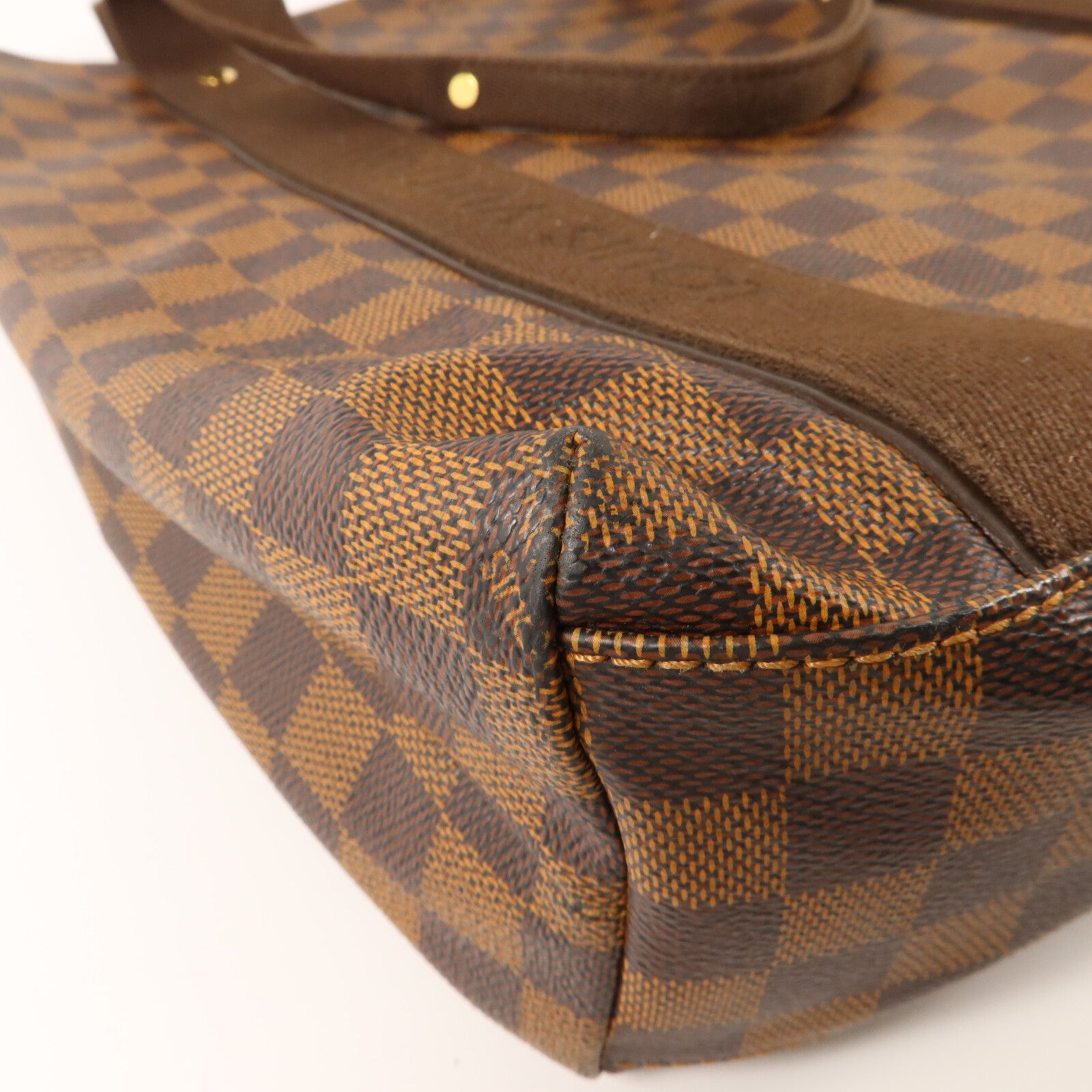 LOUIS VUITTON Damier Beaubourg金扣肩背袋棕色