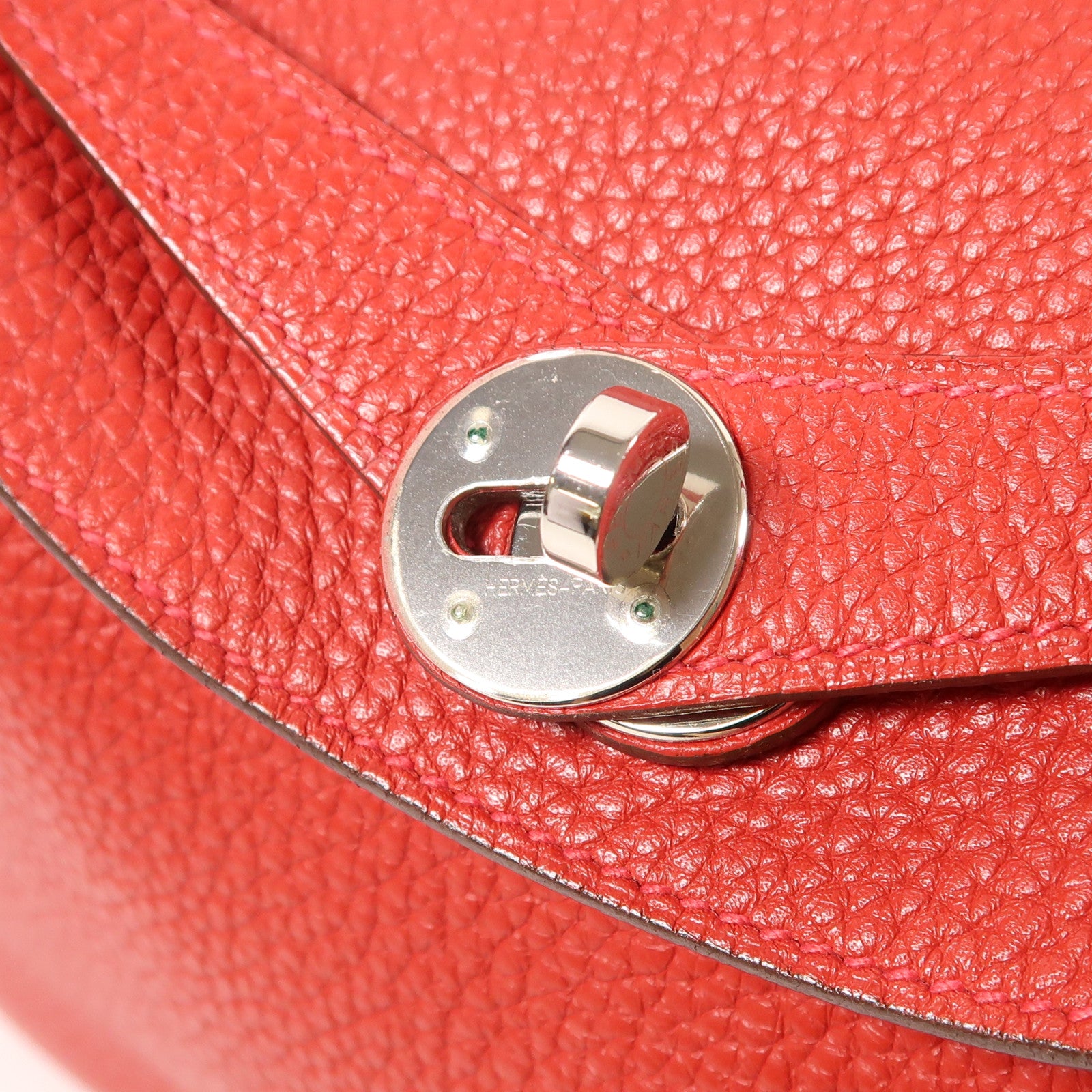 HERMES Clemence皮革Lindy 30銀扣手挽肩背兩用袋