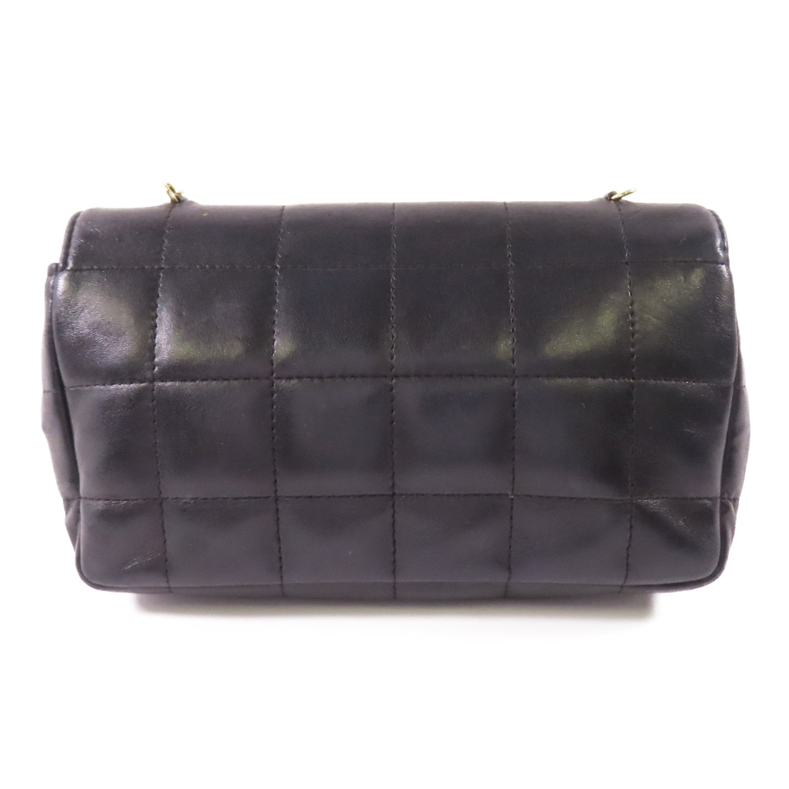 CHANEL 牛皮皮革Chain Shoulder金扣鏈帶肩背袋