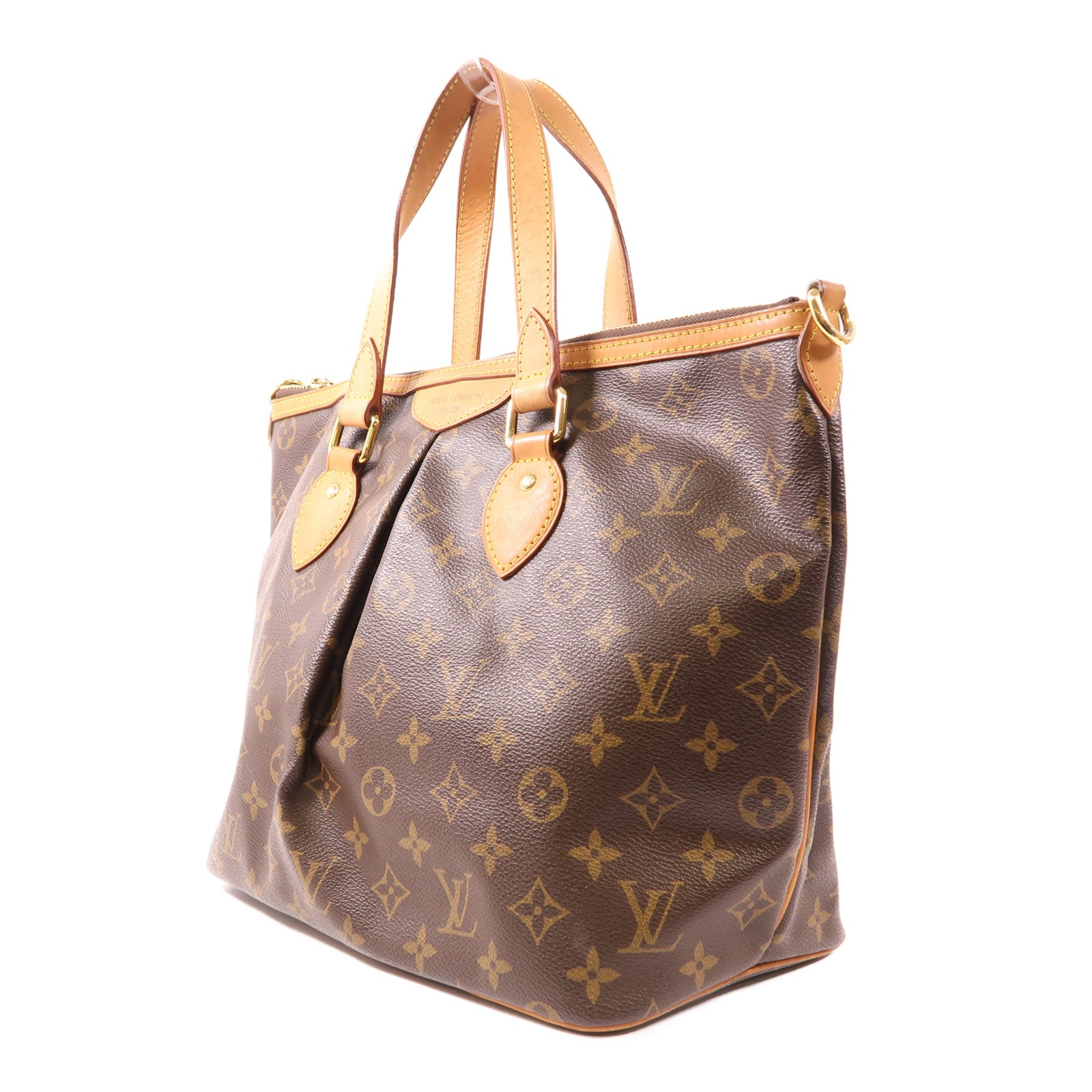 LOUIS VUITTON LV GHW Palermo PM 2 Way Shoulder Bag M40145 Monogram Brown