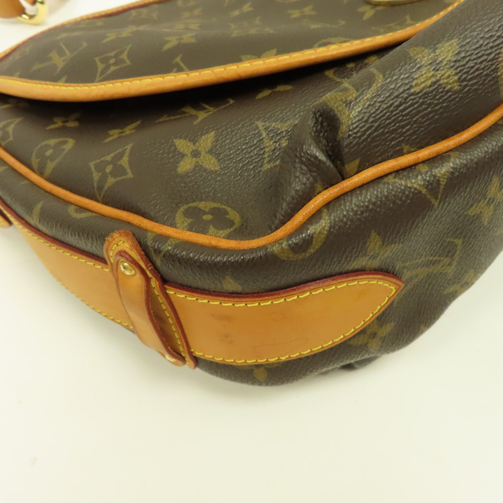 LOUIS VUITTON Monogram Tulum GM金扣肩背袋啡色