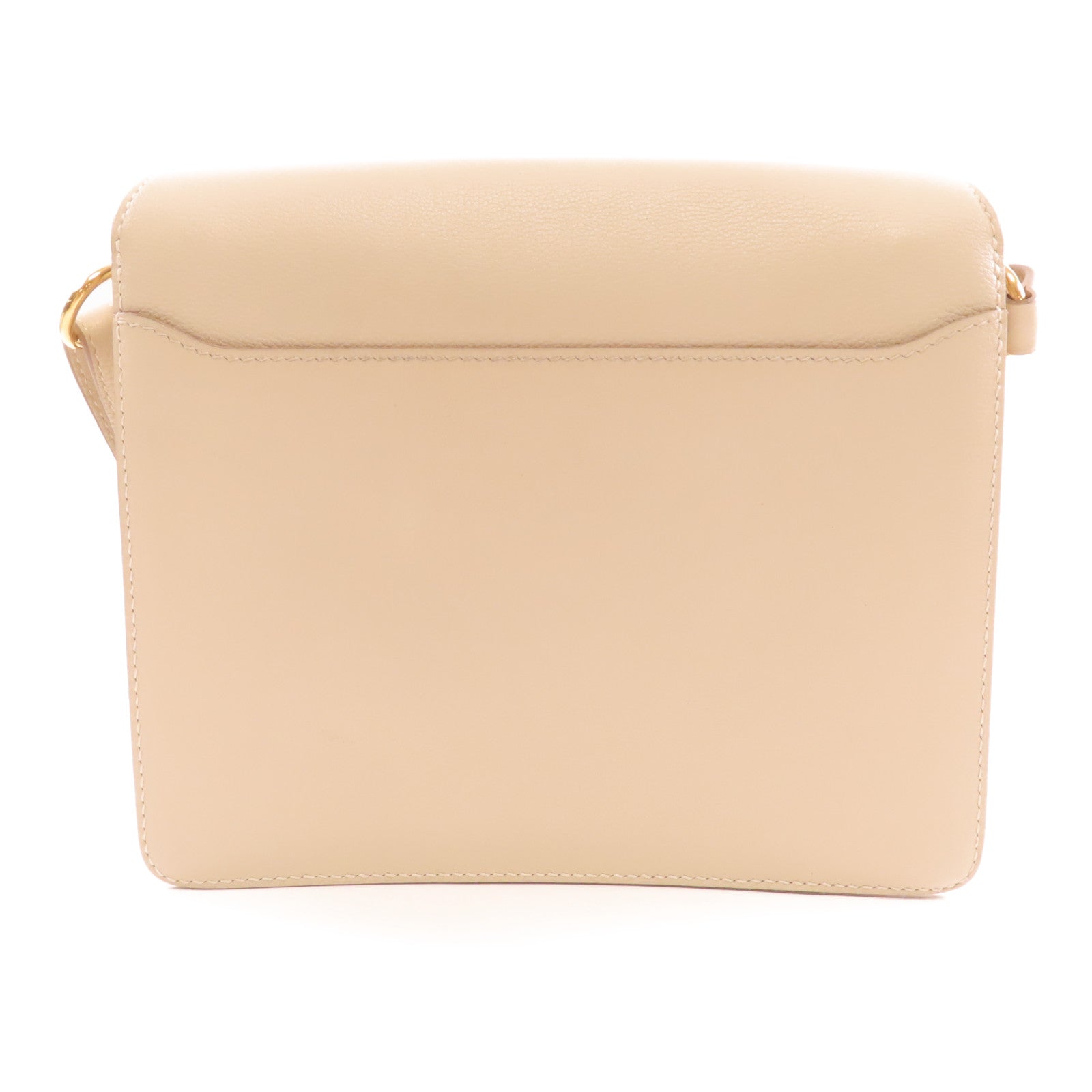 HERMES Evercolor皮革Roulis 23金扣肩背袋Beton/白色