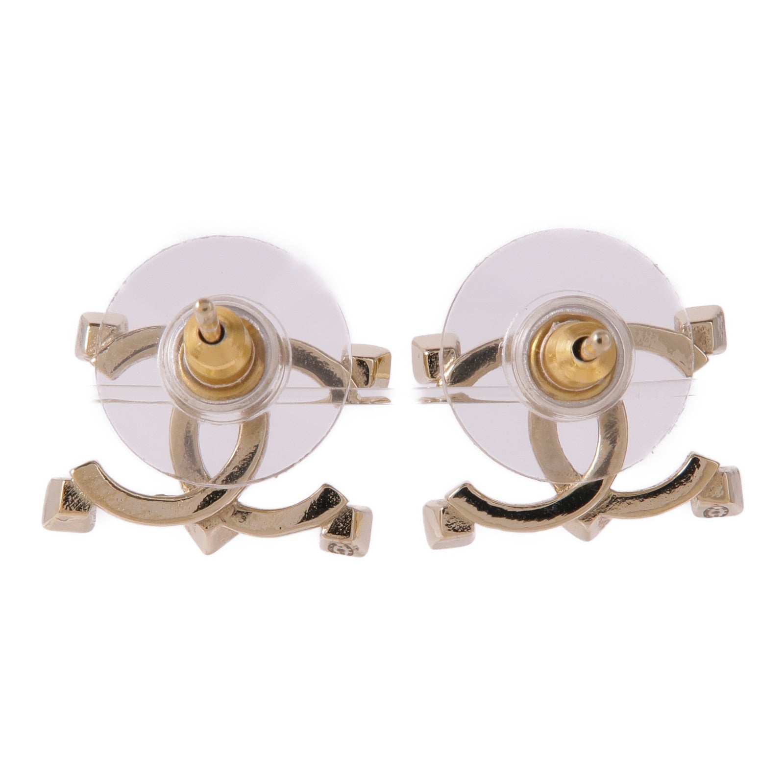 CHANEL CC Earrings Accessories Metal Gold