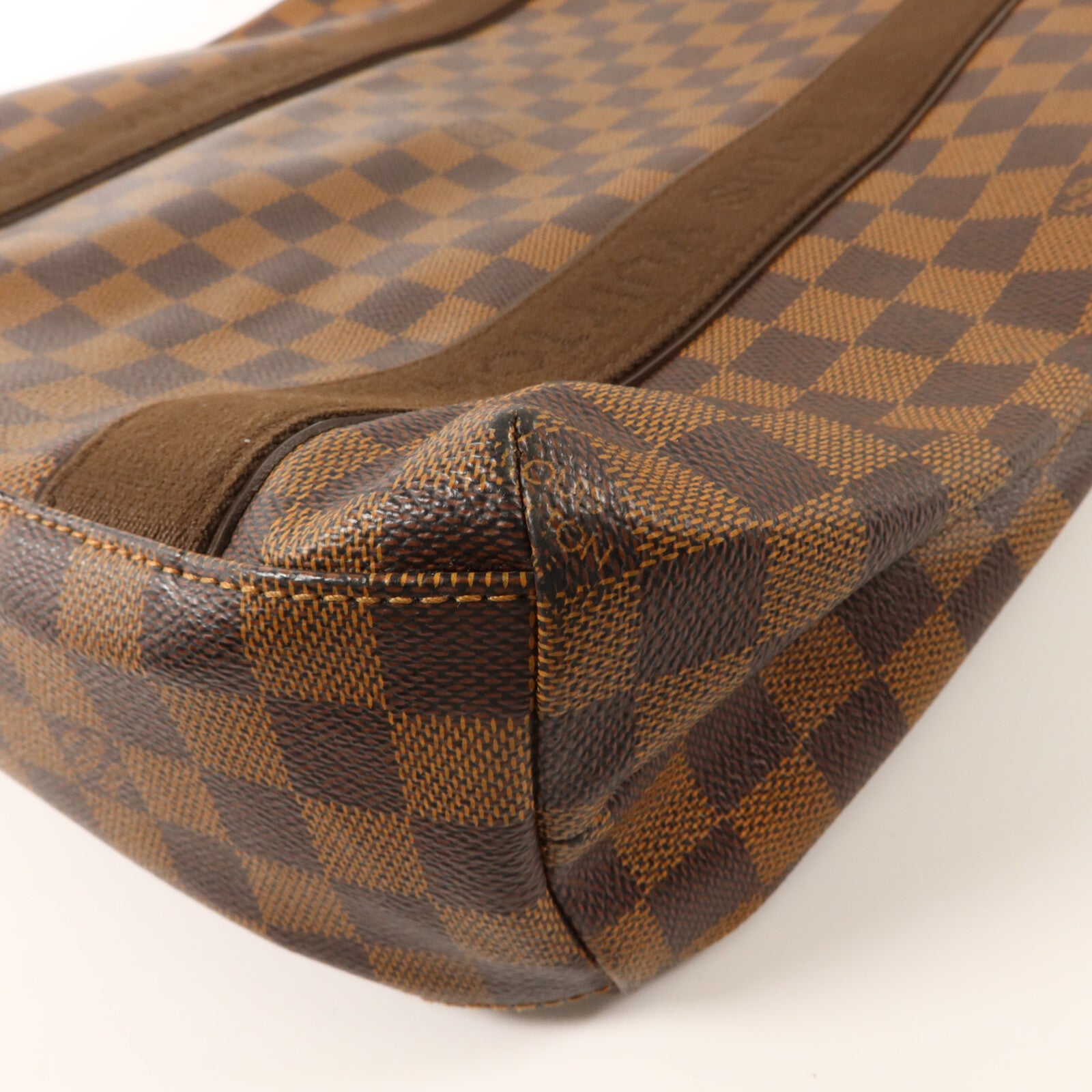 LOUIS VUITTON Damier Beaubourg金扣肩背袋棕色