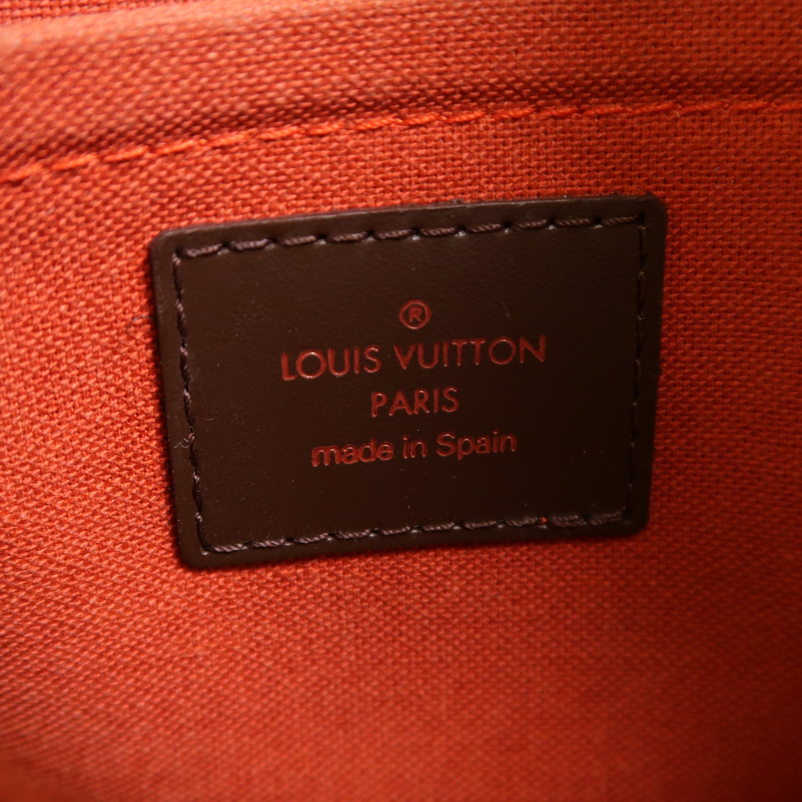 LOUIS VUITTON Damier Ribera MM金扣手挽袋
