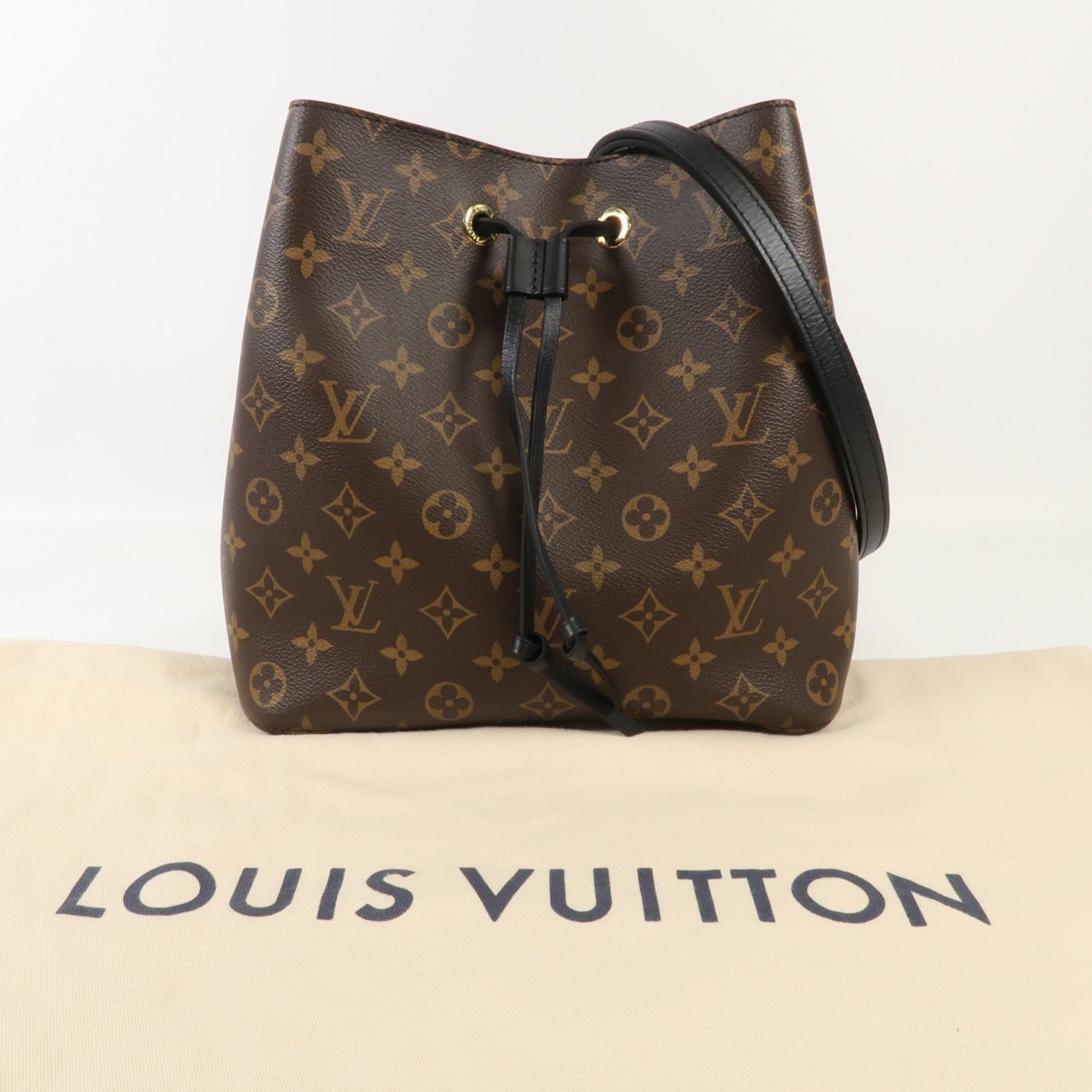 LOUIS VUITTON Monogram Neo Noe MM金扣肩背袋