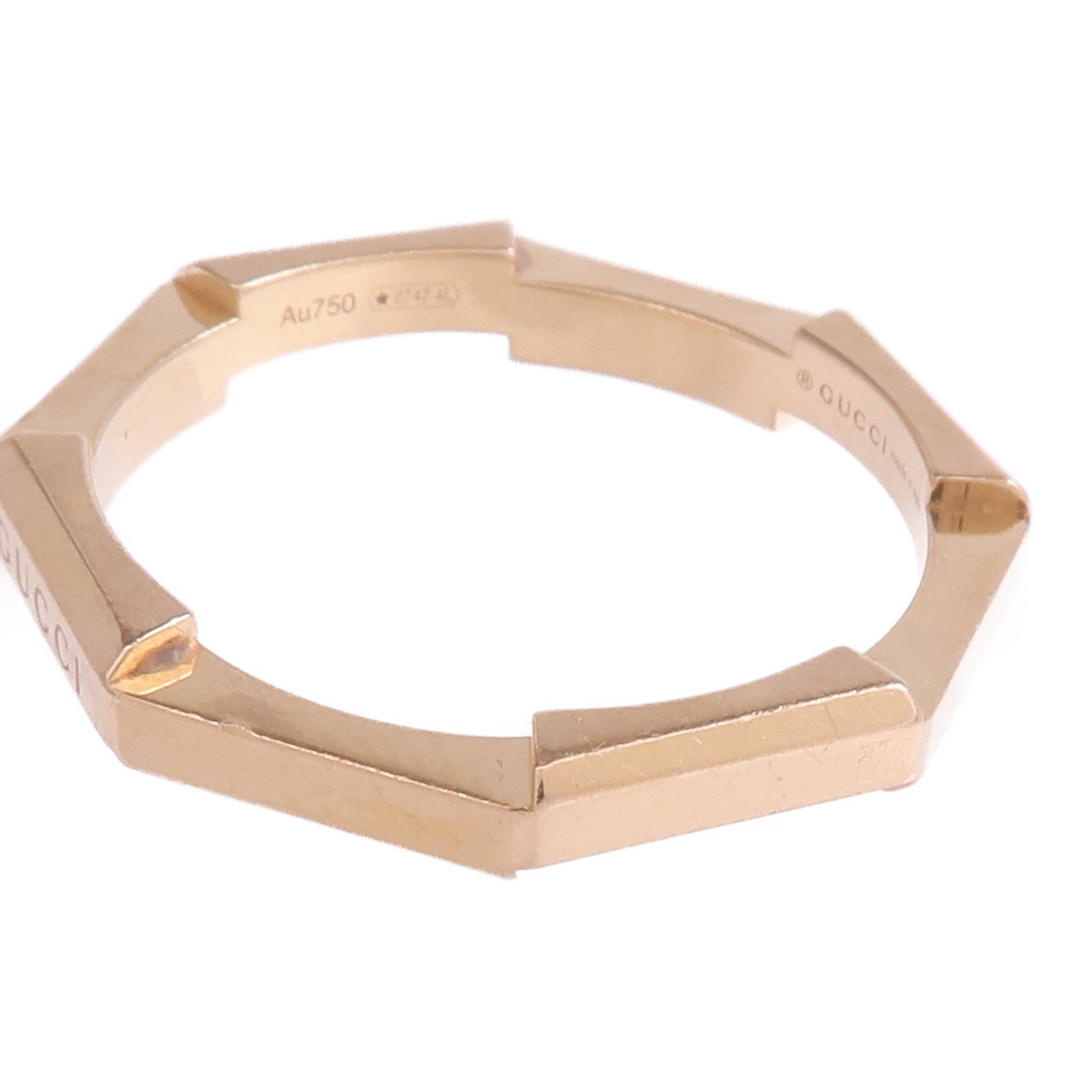 GUCCI 18K玫瑰金Link To Love Ring戒指