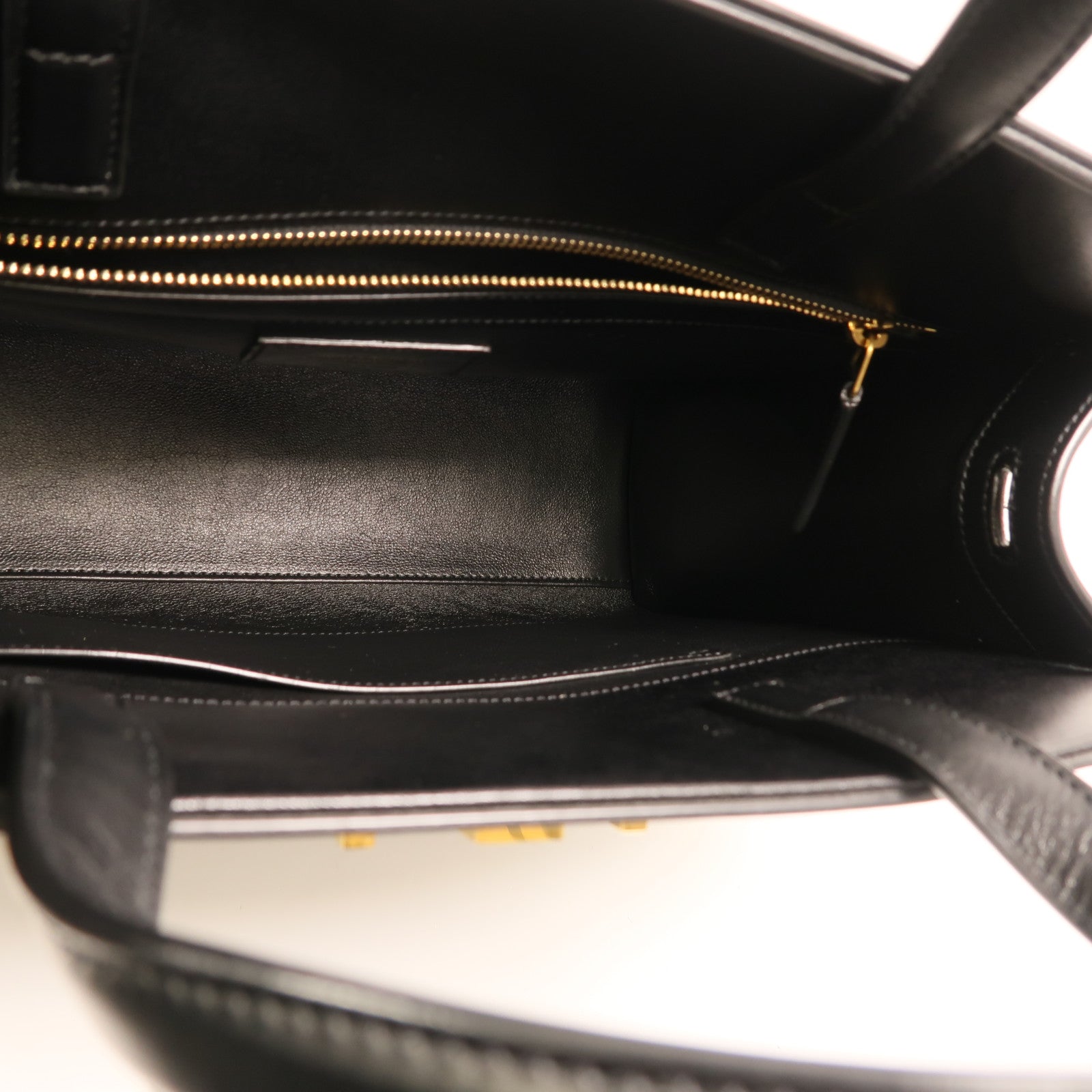 SAINT LAURENT 牛皮皮革Manhattan金扣手挽肩背兩用袋