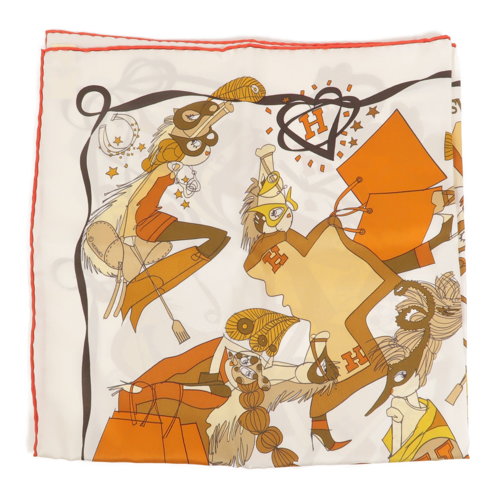 HERMES 絲質Scarf 65x65絲巾