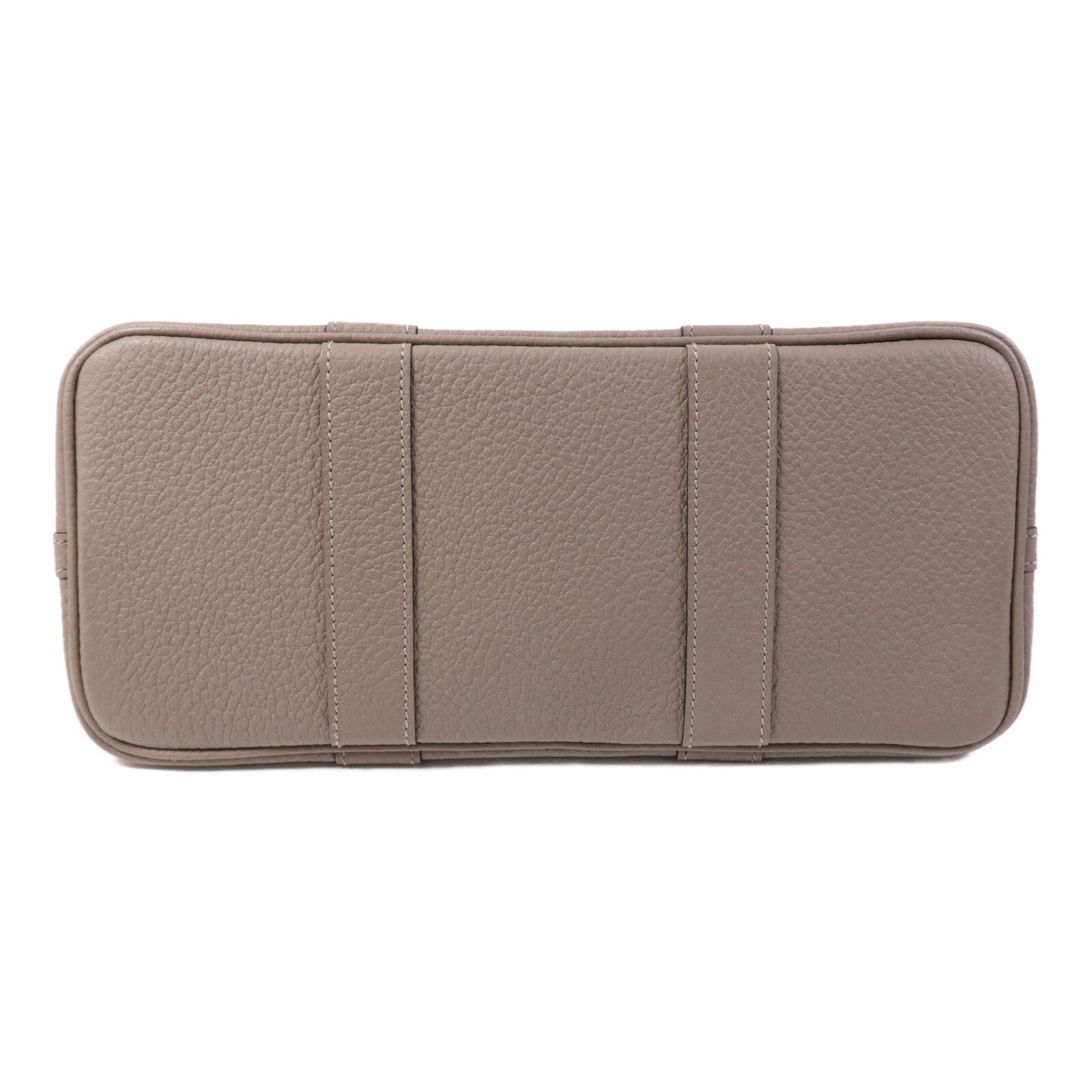 HERMES Negonda皮革Garden Party TPM銀扣手挽袋Gris Asphalte