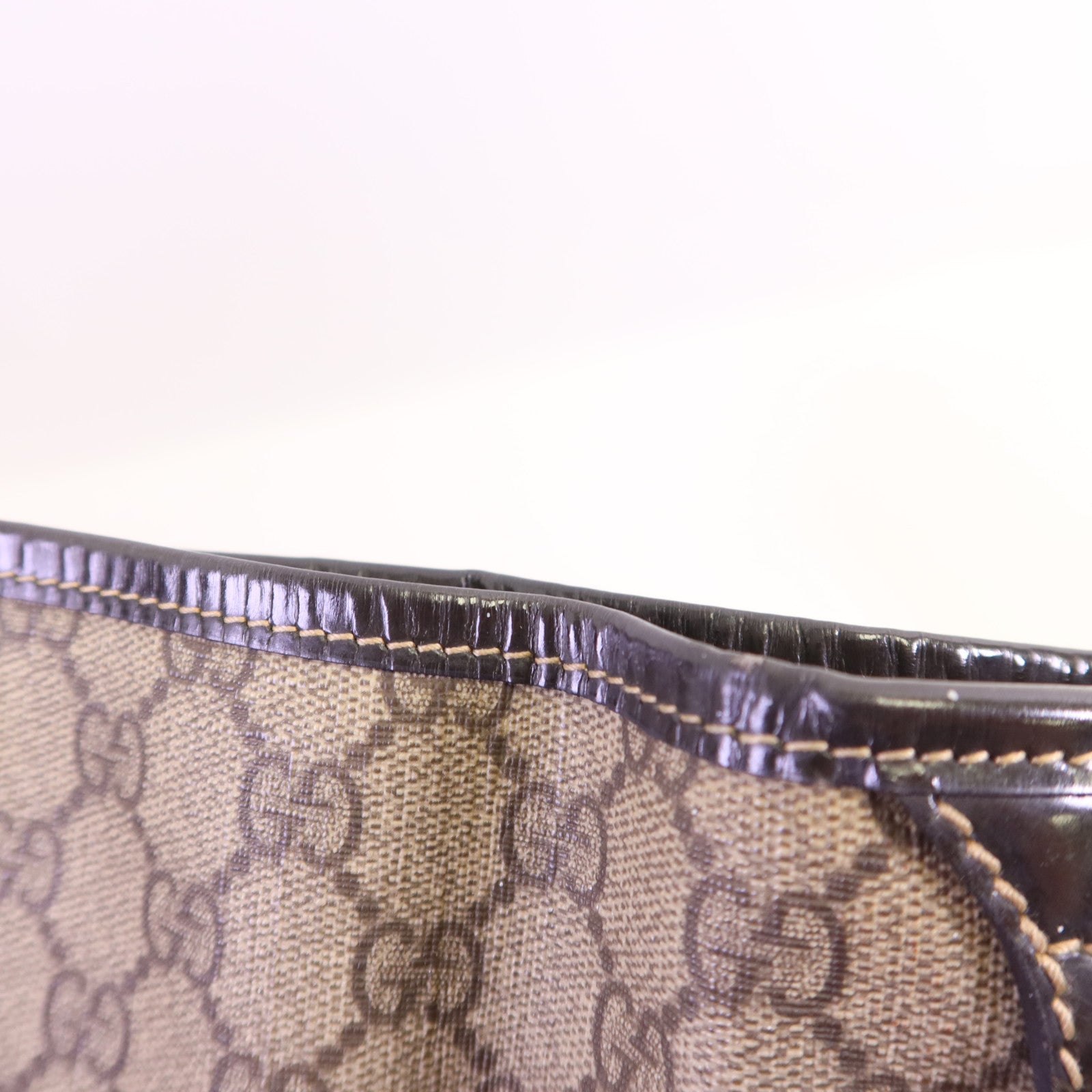 GUCCI 塗層帆布Tote Bag金扣肩背袋
