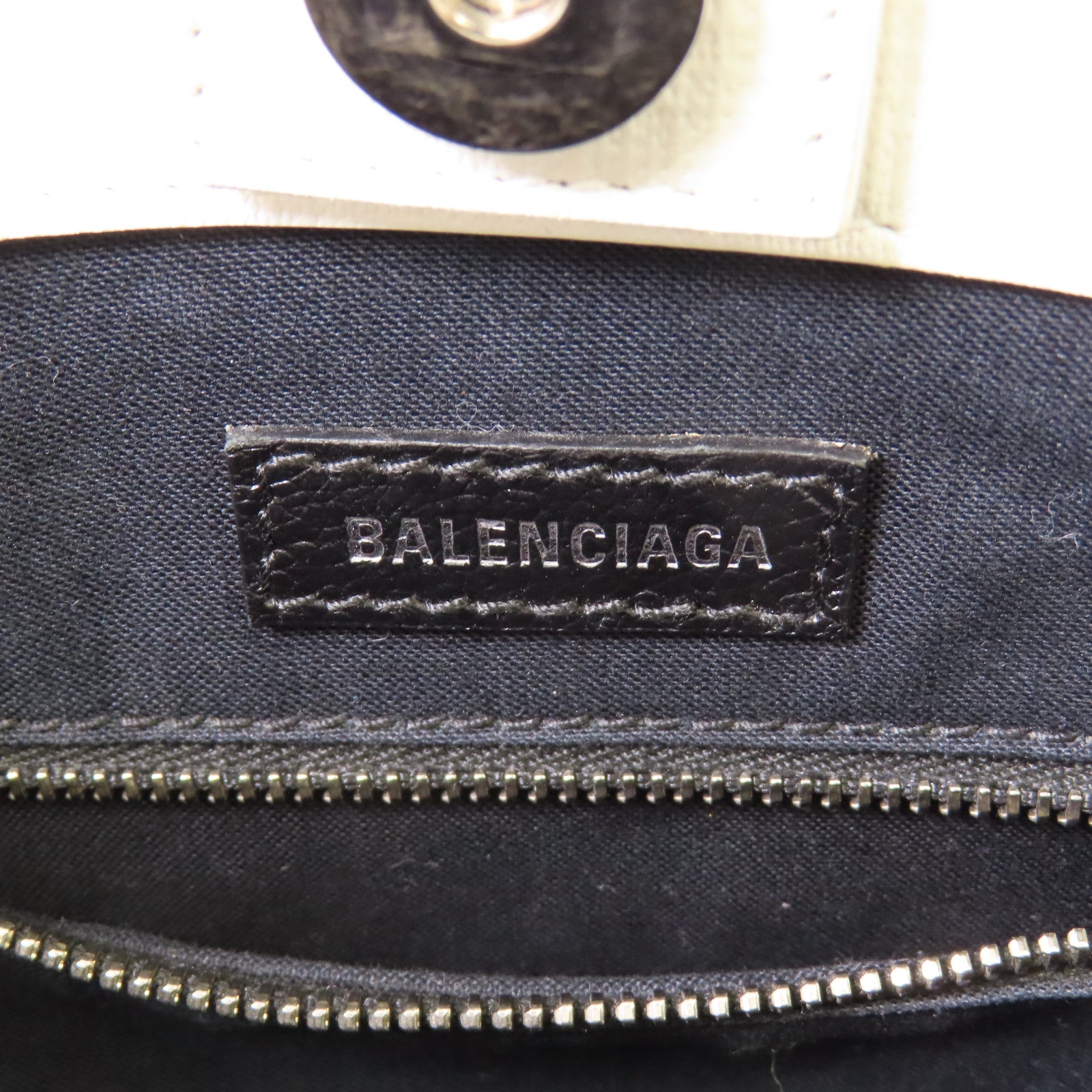 BALENCIAGA SHW Shopping Tote XXS 2 Way Shoulder Bag 597858 Leather White