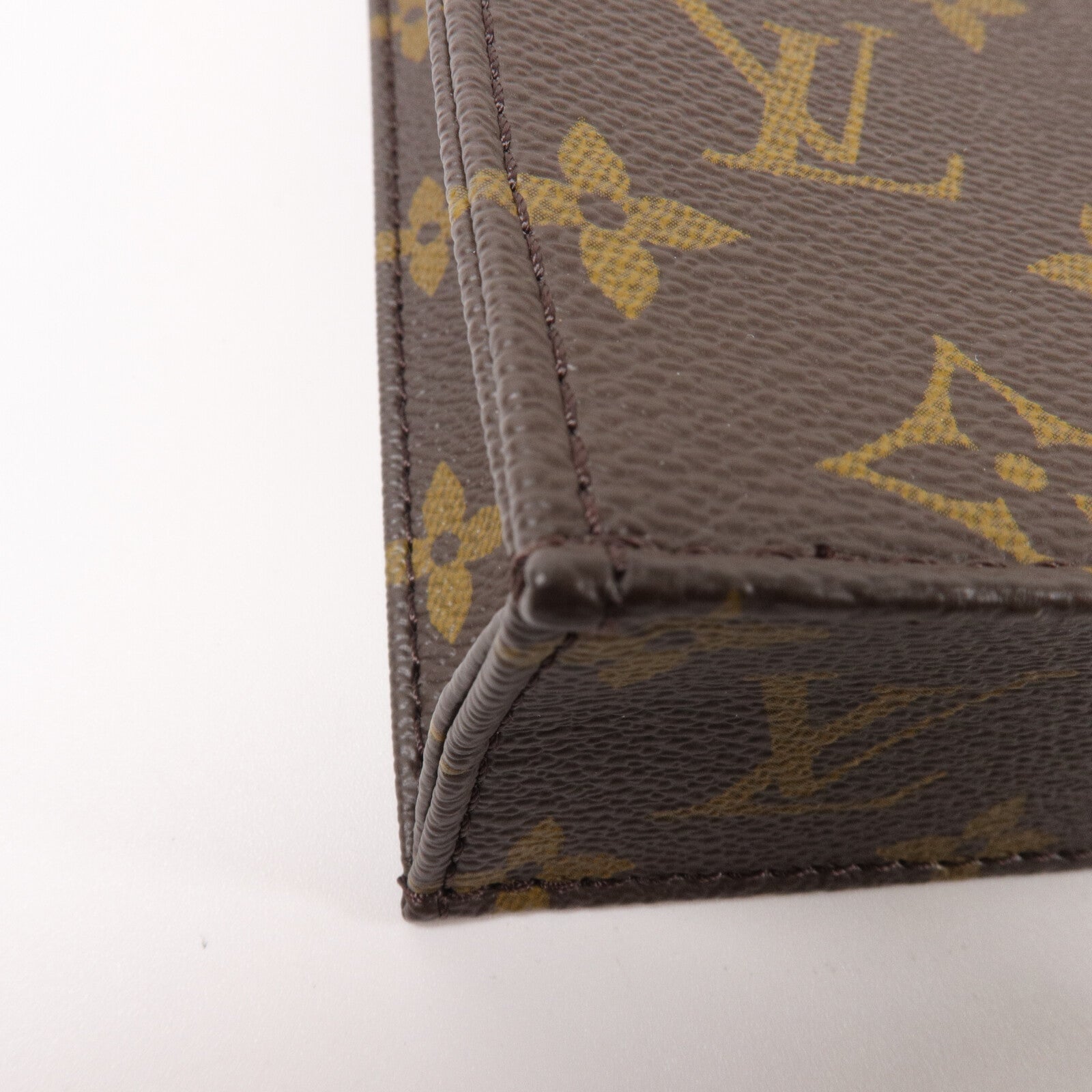 LOUIS VUITTON Monogram Petit Sac Plat手挽肩背兩用袋