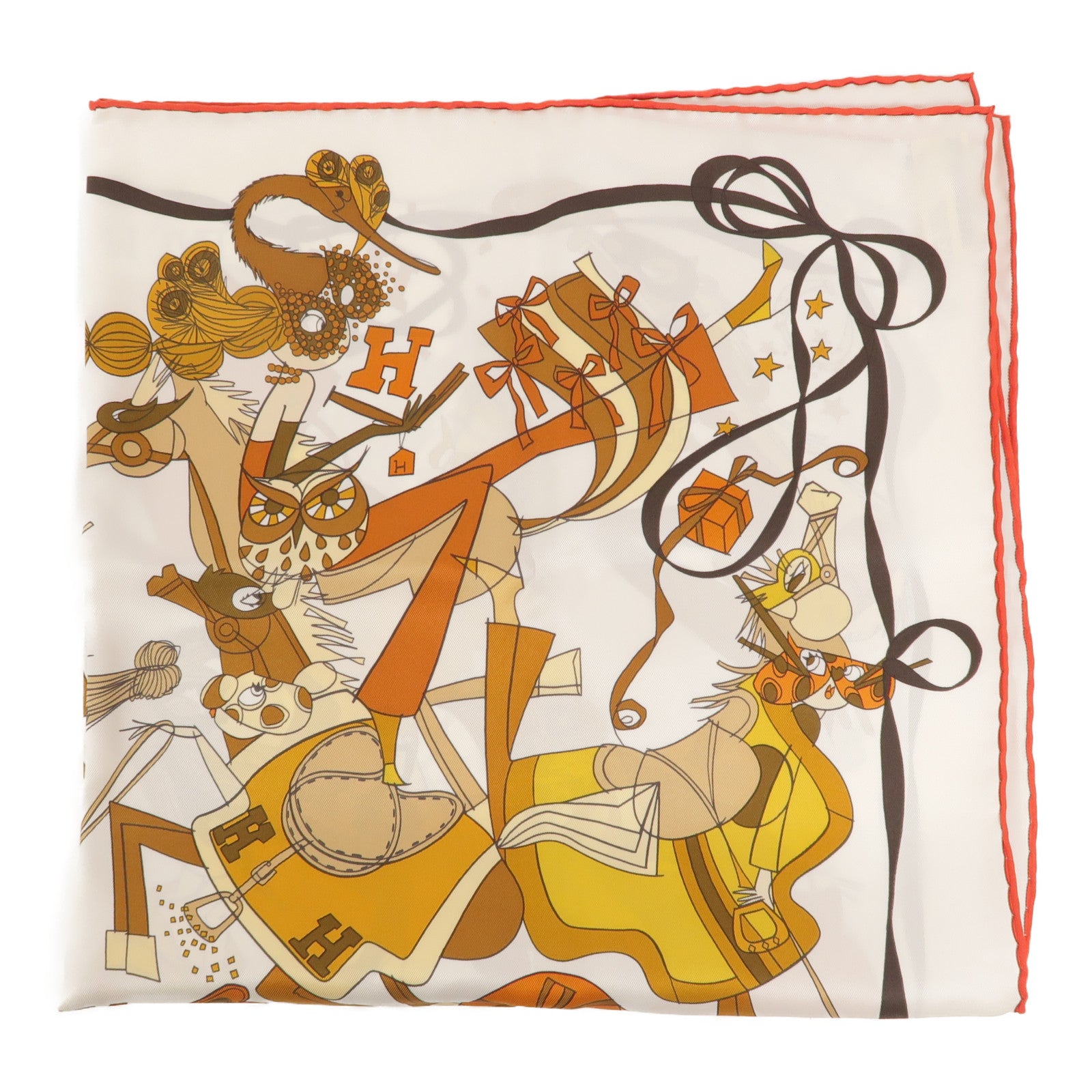 HERMES 絲質Scarf 65x65絲巾