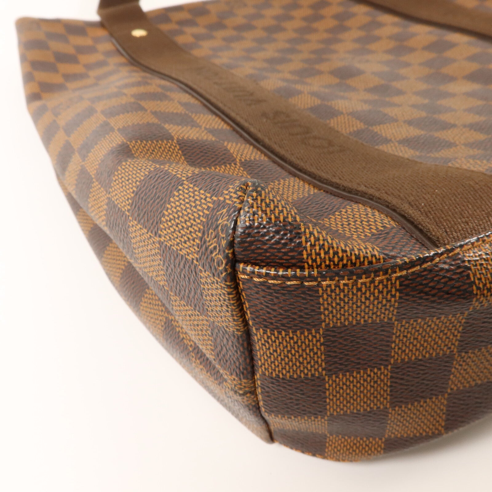 LOUIS VUITTON Damier Beaubourg金扣肩背袋棕色