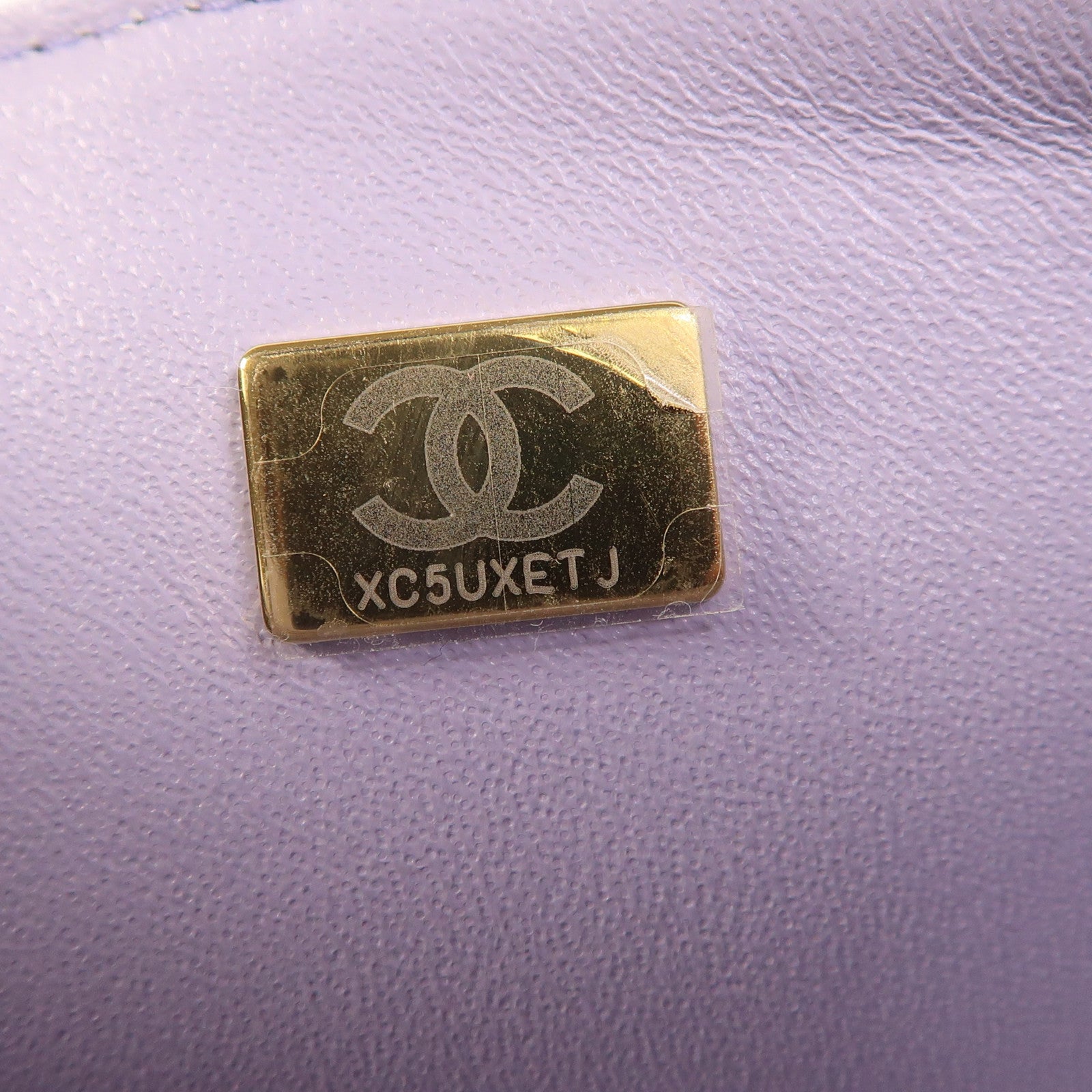 CHANEL 羊皮皮革Mini Flap Bag With Top Handle金扣手挽肩背兩用袋