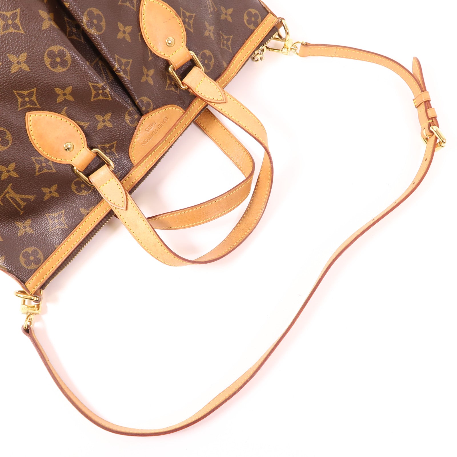 LOUIS VUITTON LV GHW Palermo PM 2 Way Shoulder Bag M40145 Monogram Brown