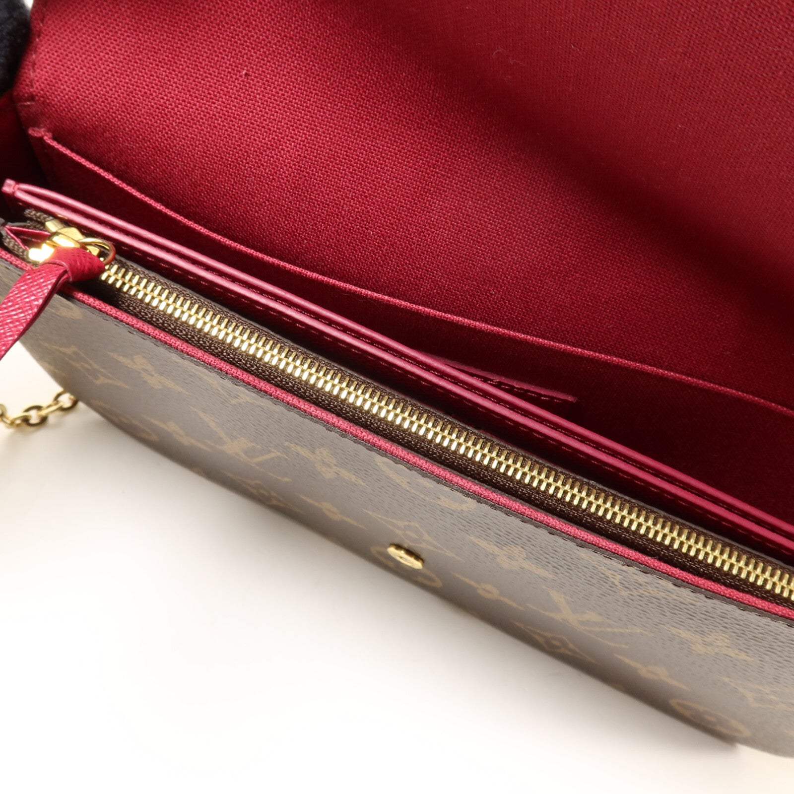 LOUIS VUITTON Monogram Felicie Pochette鏈帶肩背袋
