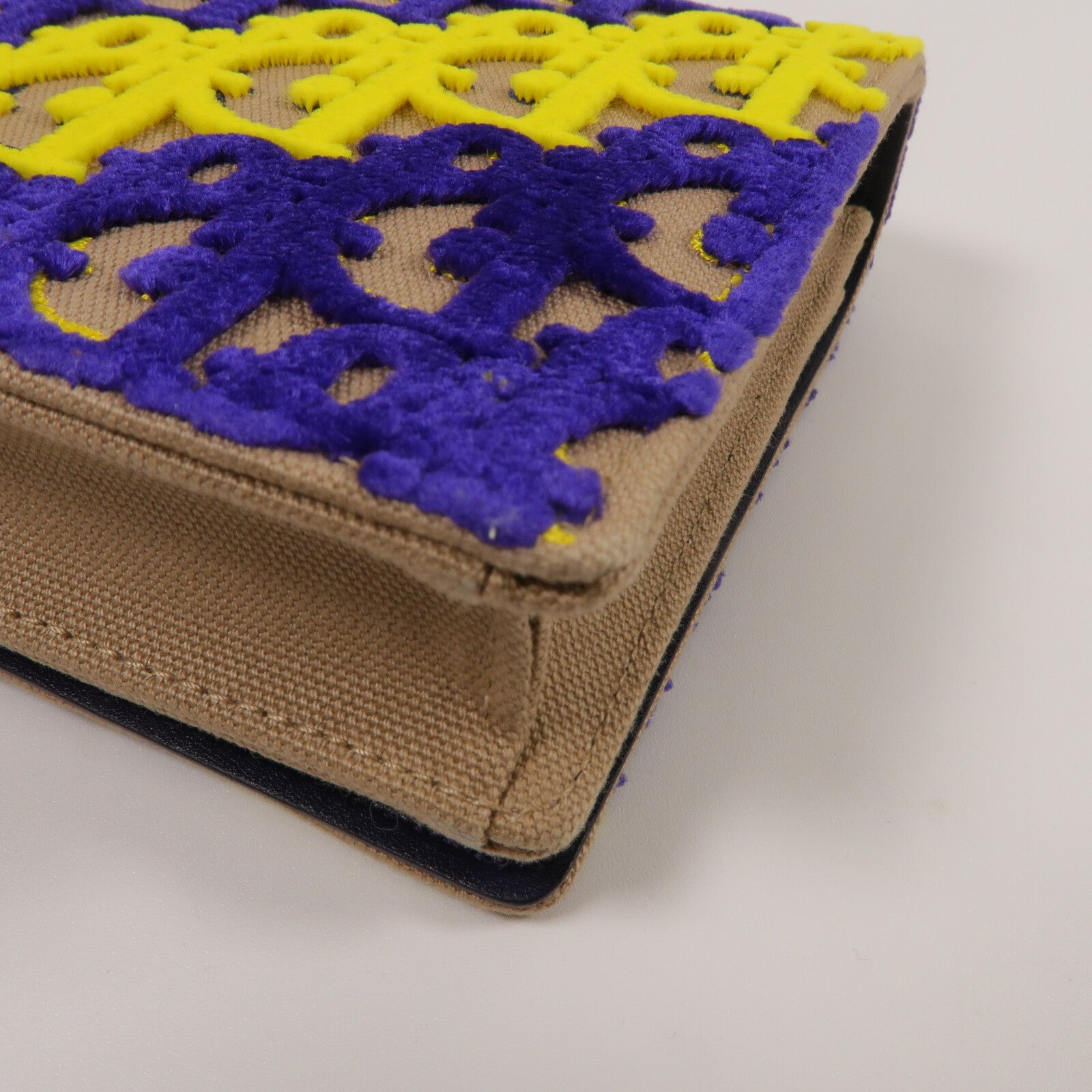 Dior 天鵝絨/帆布Wallet On Chain鏈帶肩背袋