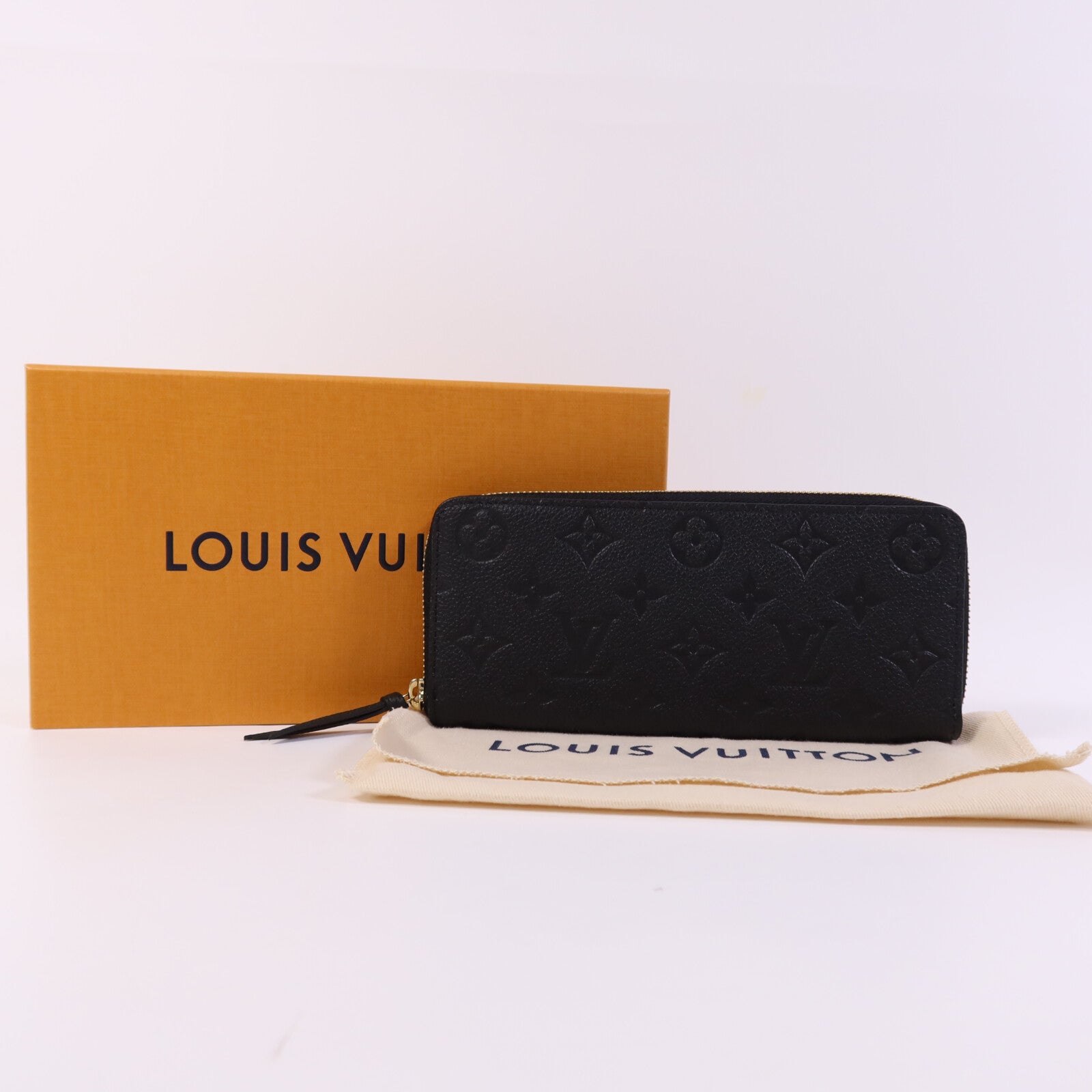 LOUIS VUITTON Monogram Empreinte Portefeuille Wallet Long Wallet金扣拉鏈長錢包
