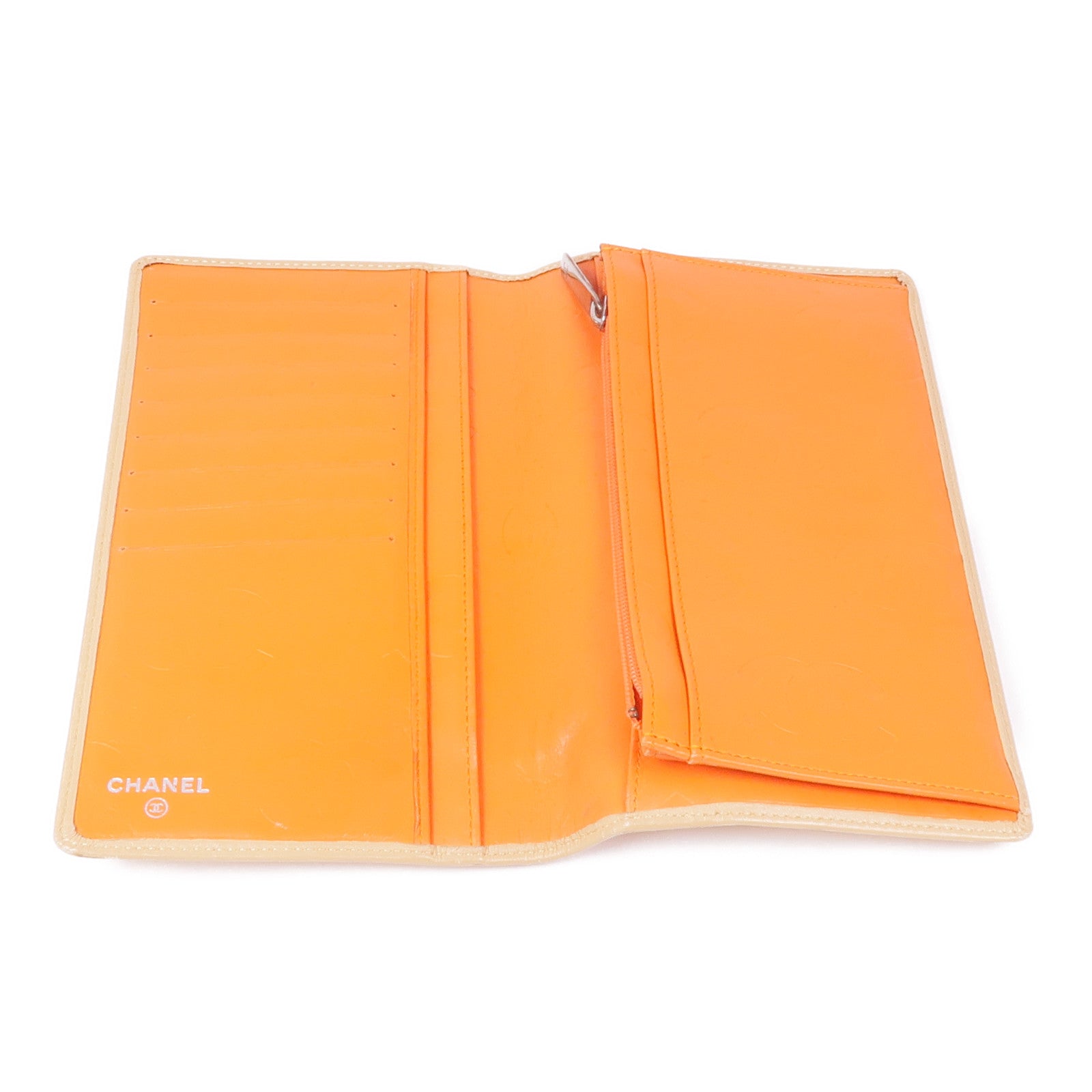 CHANEL 牛皮皮革Cambon Long Wallet銀扣長錢包