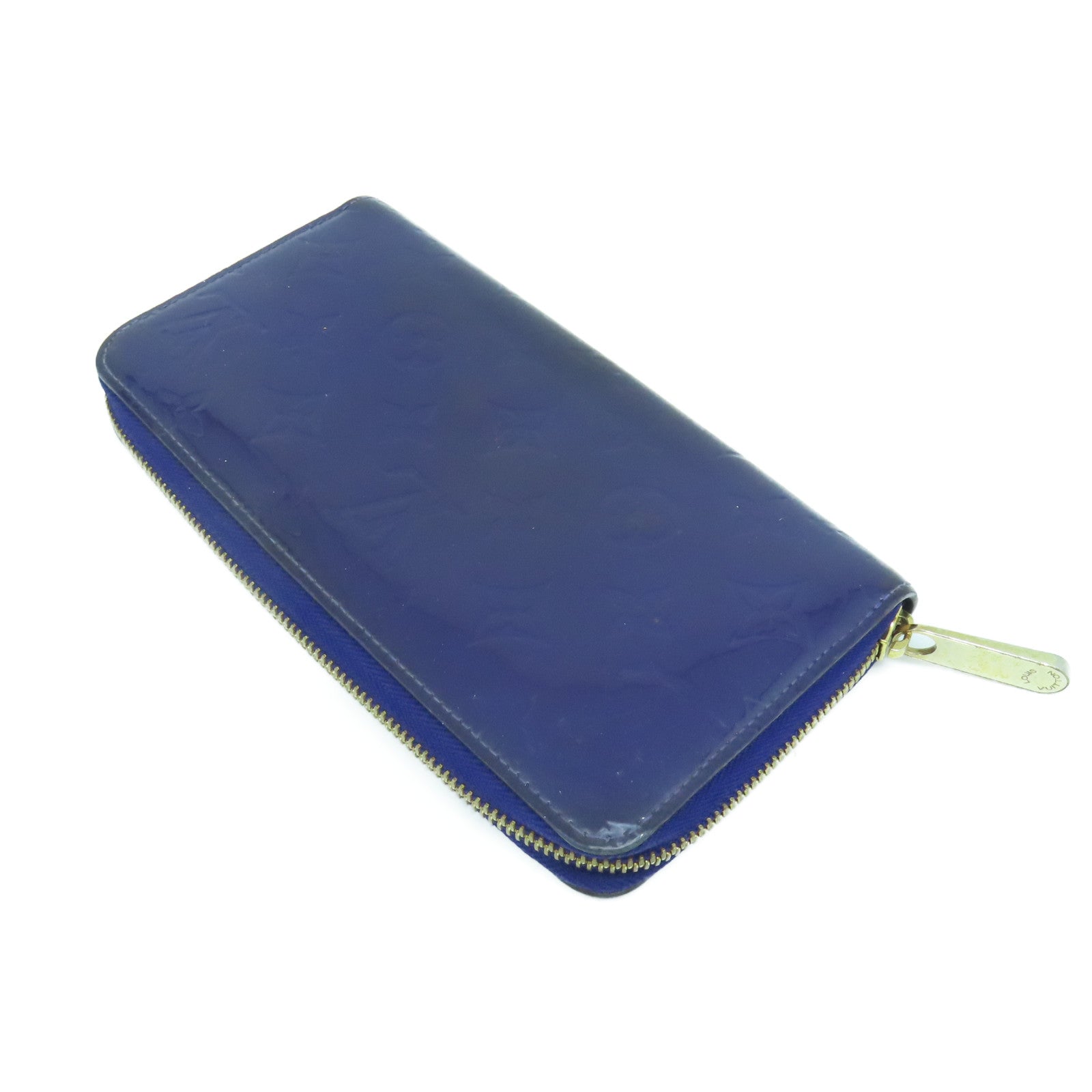 LOUIS VUITTON 【清倉大減價】Monogram Vernis Wallet金扣長錢包紫色