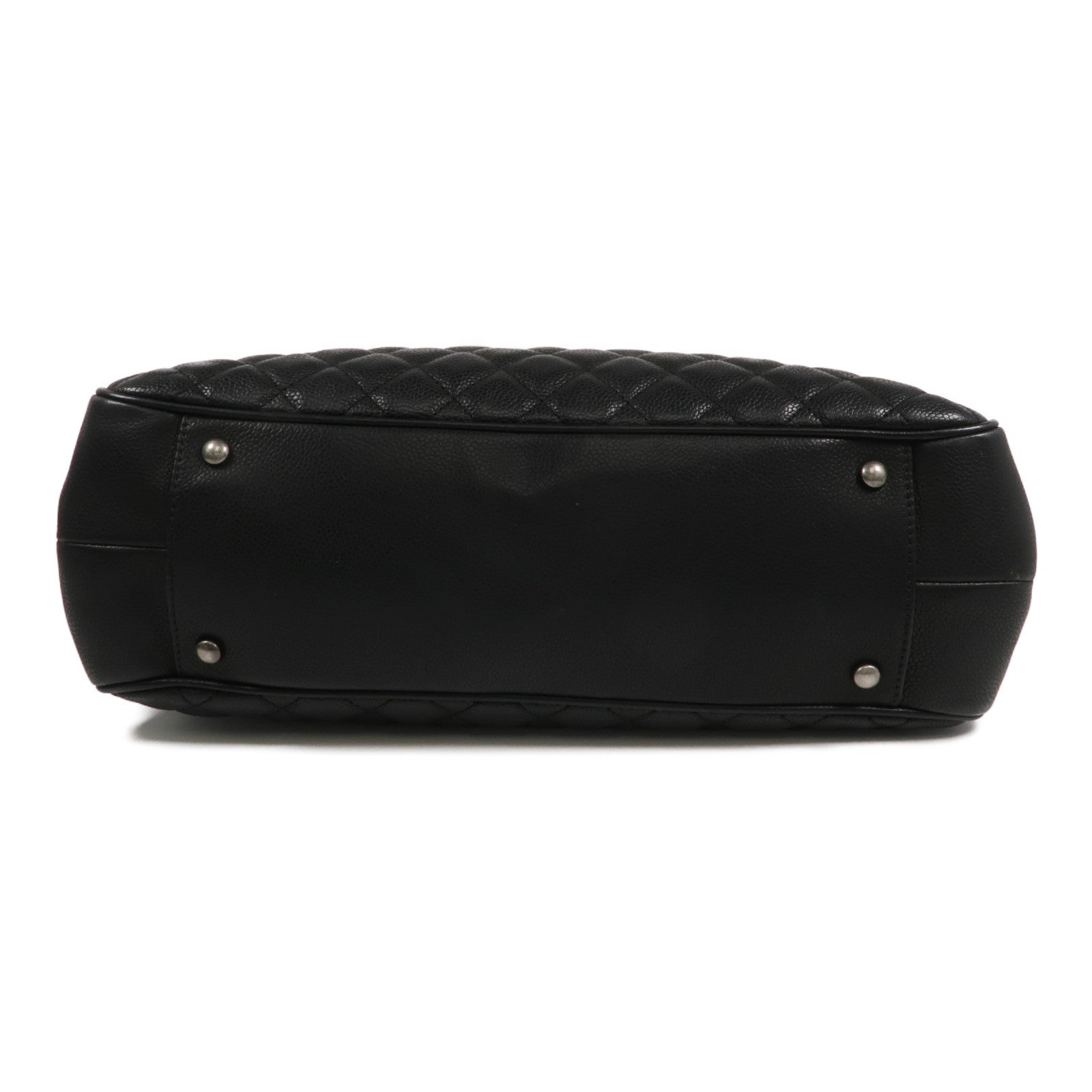 CHANEL 牛皮皮革Chain Shoulder銀扣鏈帶肩背袋