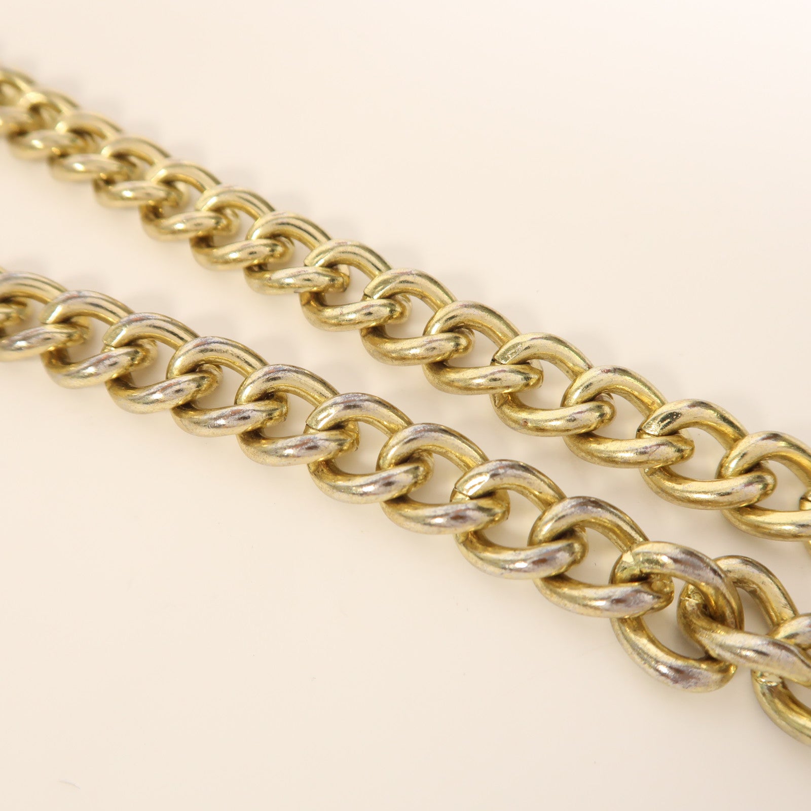 MOSCHINO 【激減優惠】牛皮皮革Chain Shoulder金扣鏈帶肩背袋