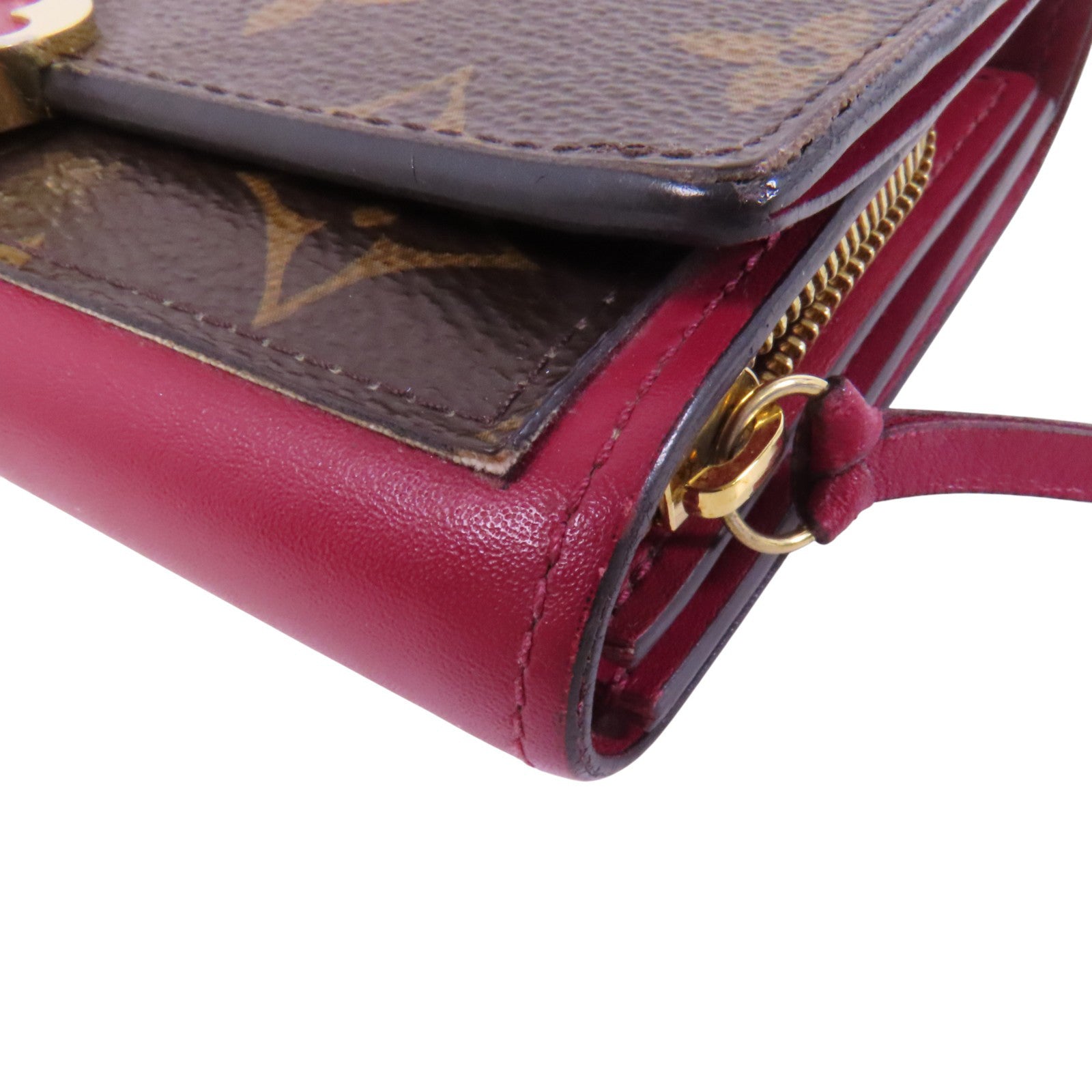 LOUIS VUITTON Monogram Portefeuille Wallet金扣短錢包