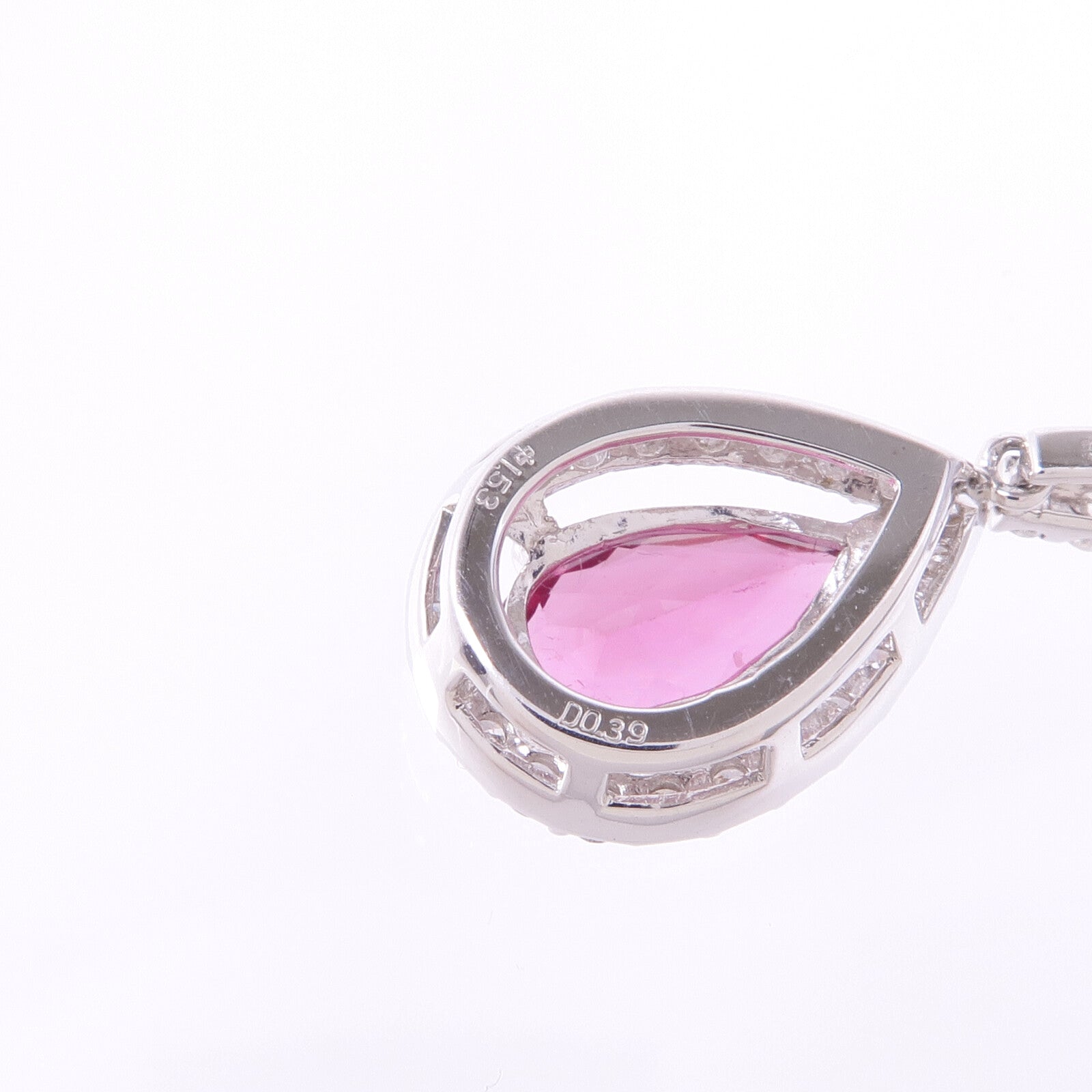 JEWELRY 【激減優惠】18K/14K白金Tourmaline Diamond Necklace碧璽/鑽石項鍊