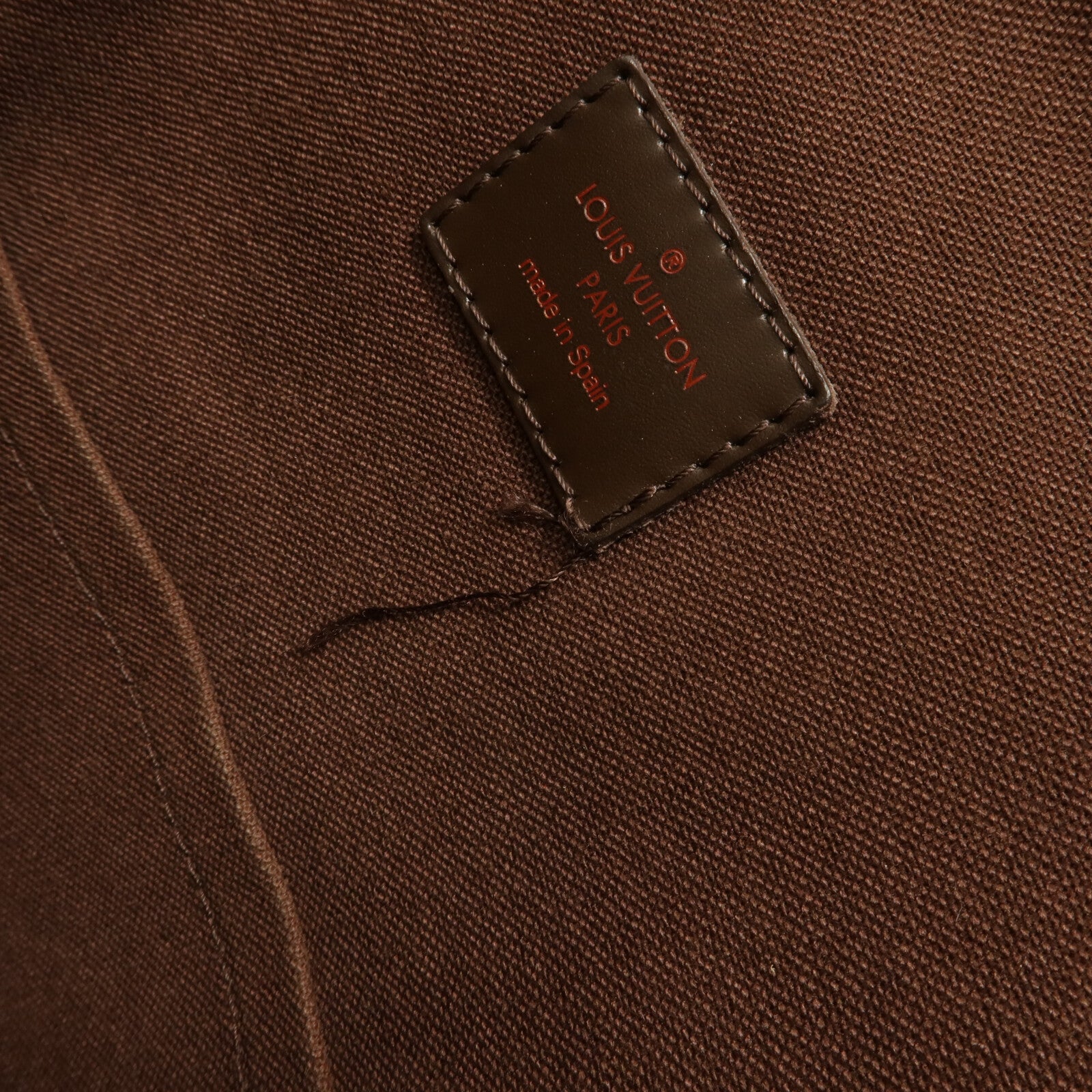 LOUIS VUITTON Damier Beaubourg金扣肩背袋棕色
