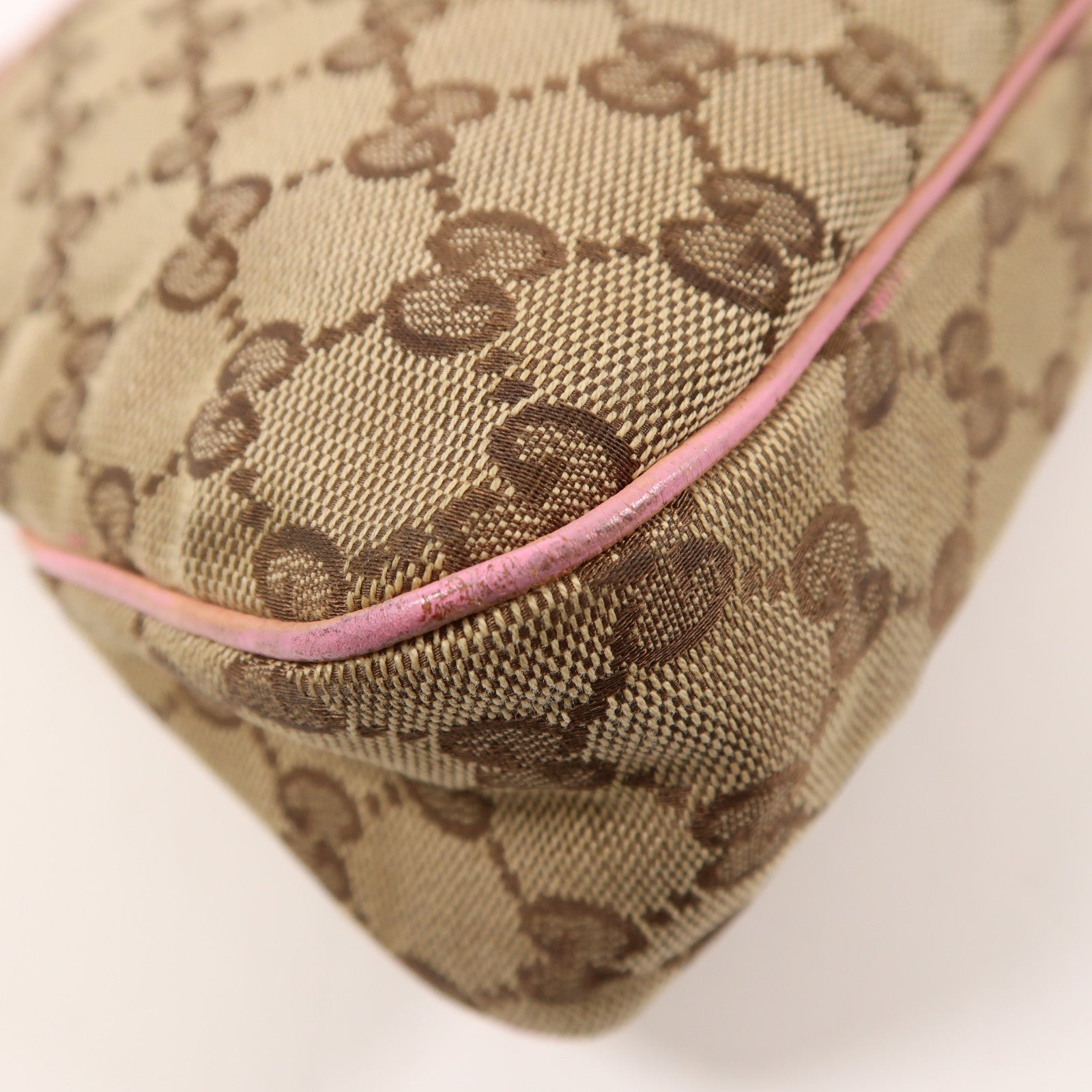 GUCCI 帆布Shoulder Bag金扣肩背袋