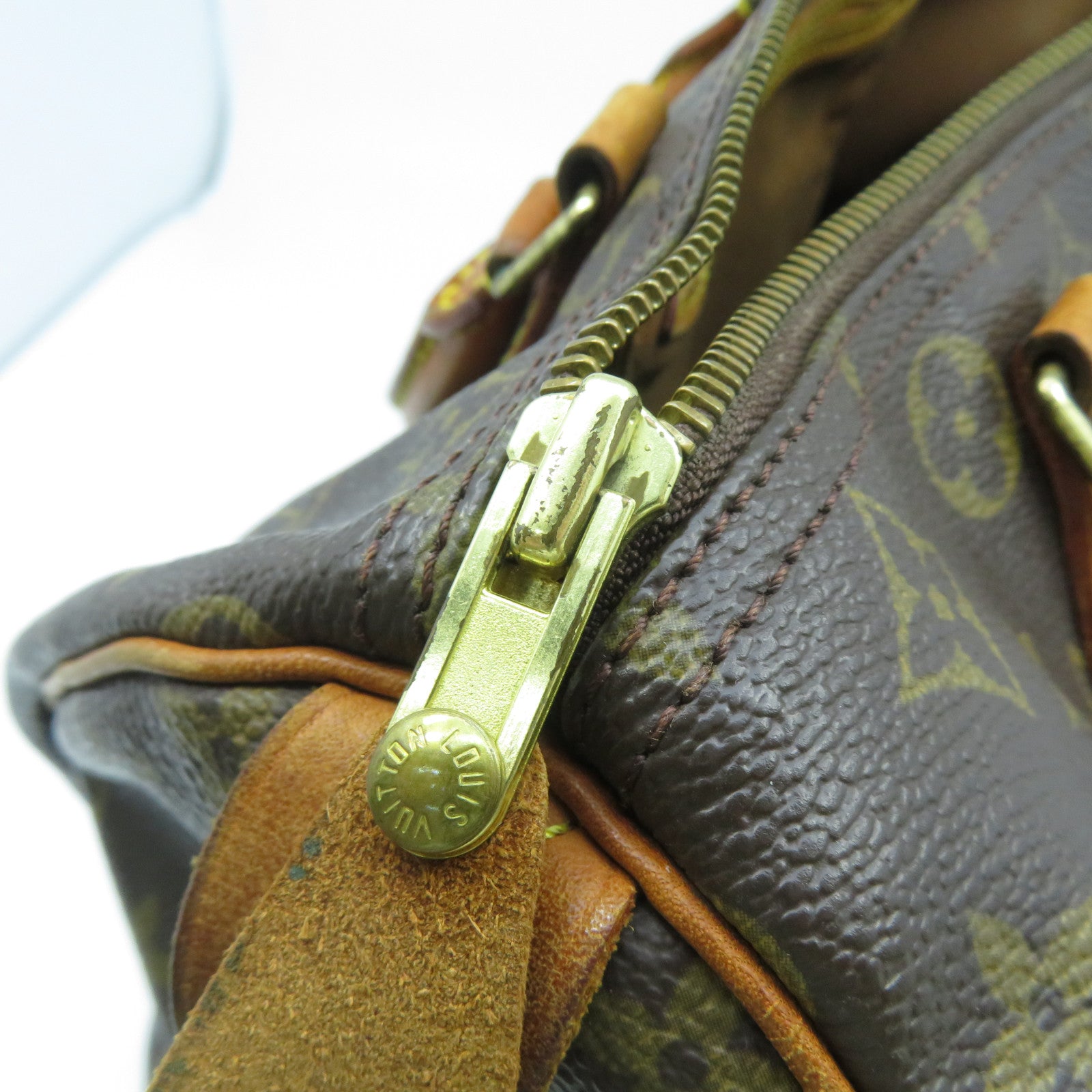 LOUIS VUITTON 【激減優惠】Monogram Speedy 30金扣手挽袋啡色