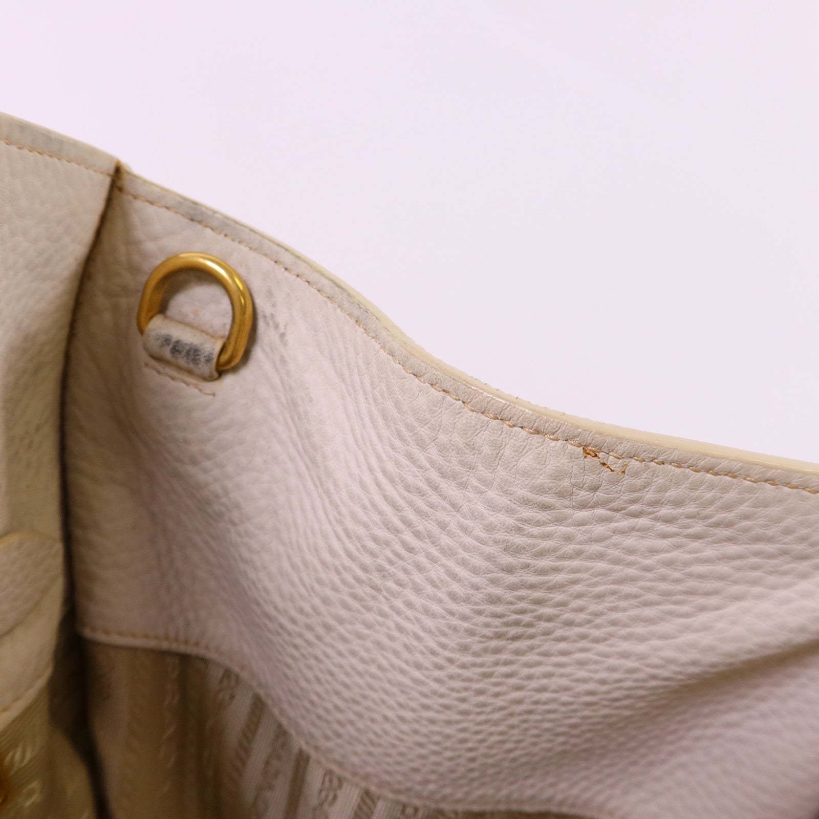 PRADA 牛皮皮革2 Way Shoulder Bag金扣手挽肩背兩用袋