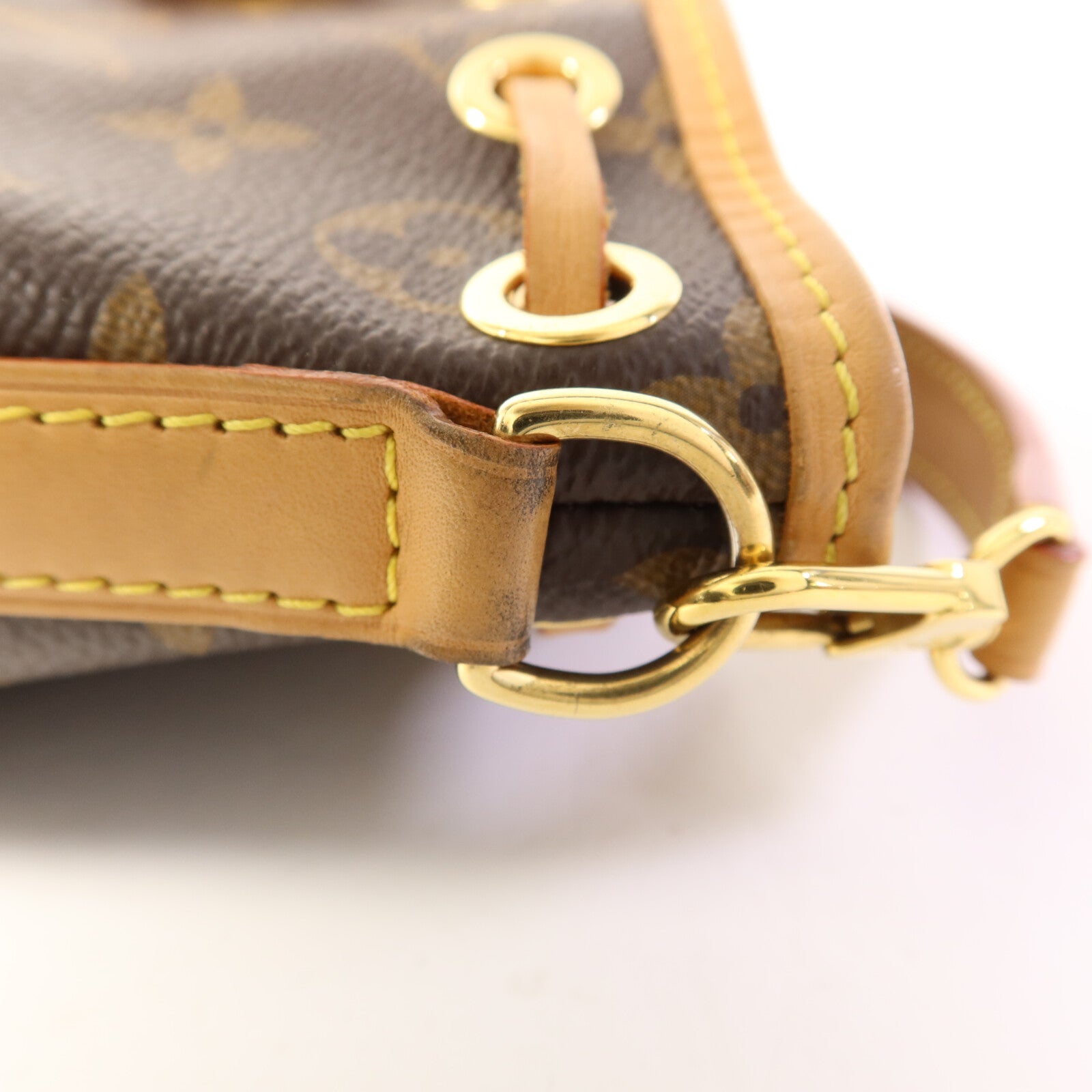 LOUIS VUITTON Monogram Nano Noe金扣手挽肩背兩用袋