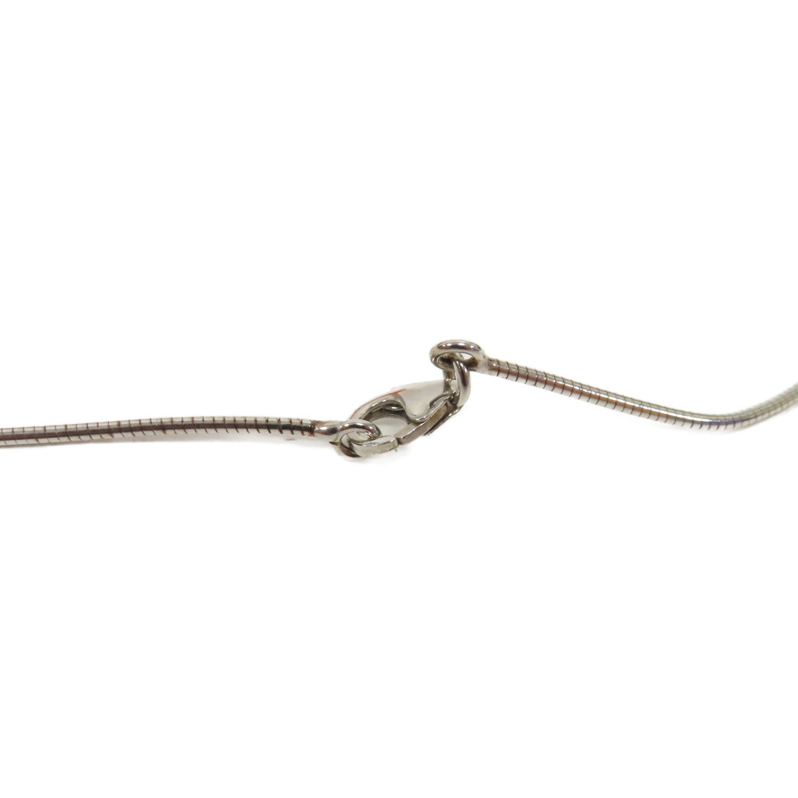 HERMES 金屬Cage d'H Pendant Necklace項鍊紫色/銀色