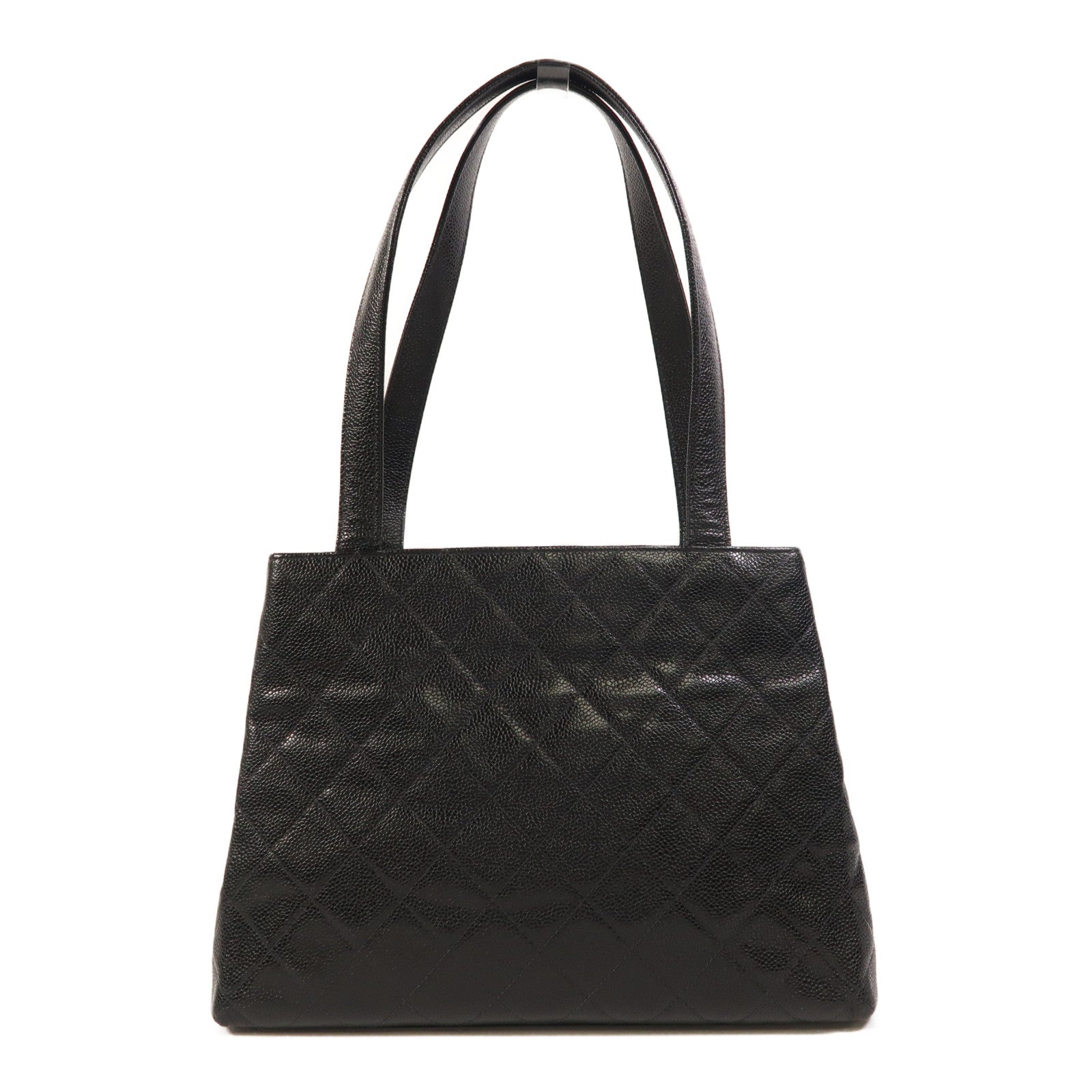 CHANEL 牛皮皮革Vintage Tote Bag金扣肩背袋