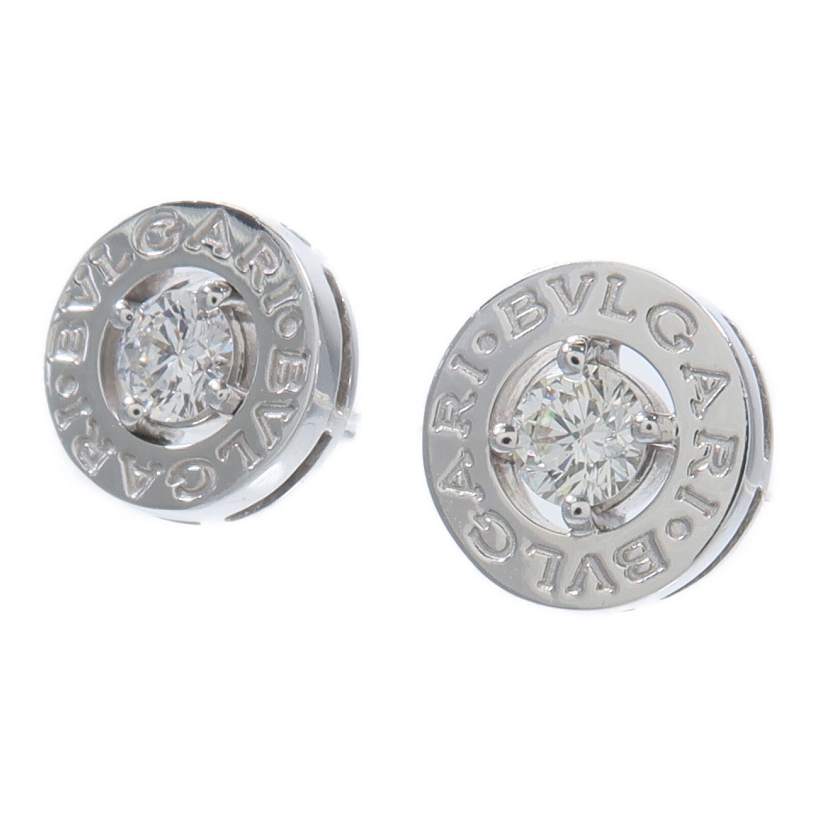 BVLGARI 18K白金Diamond Earrings鑽石耳環