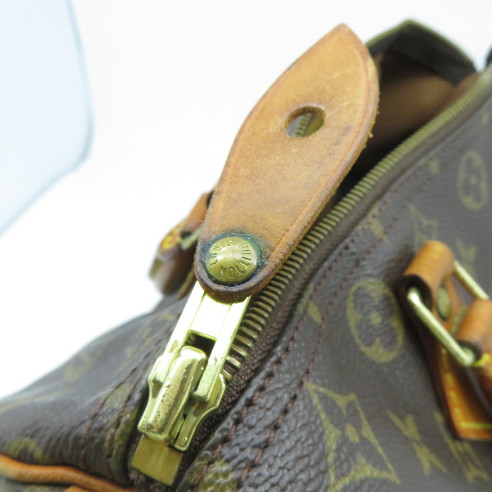 LOUIS VUITTON 【激減優惠】Monogram Speedy 30金扣手挽袋啡色