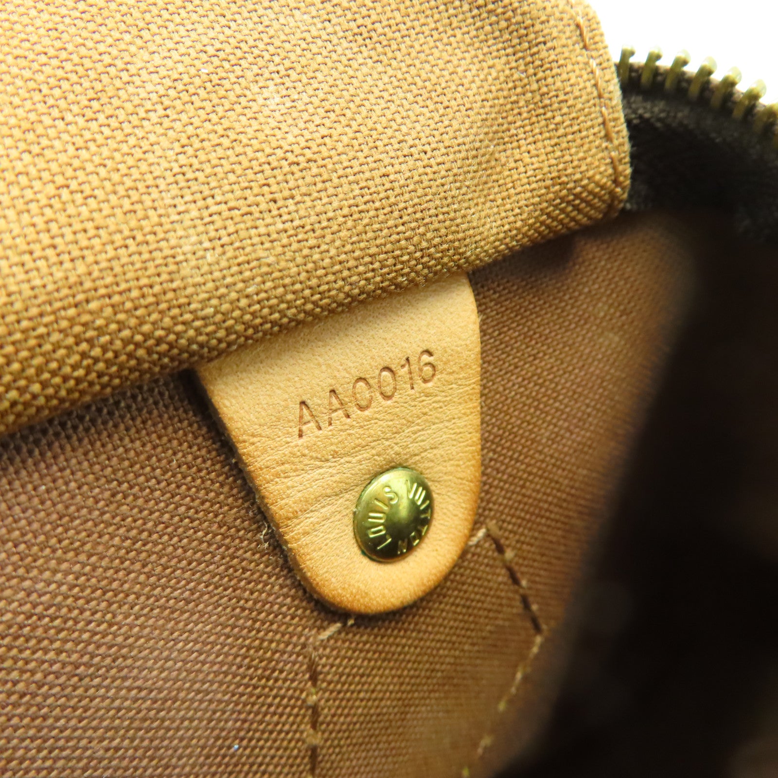 LOUIS VUITTON 【清倉大減價】Monogram Speedy 35金扣手挽袋棕色