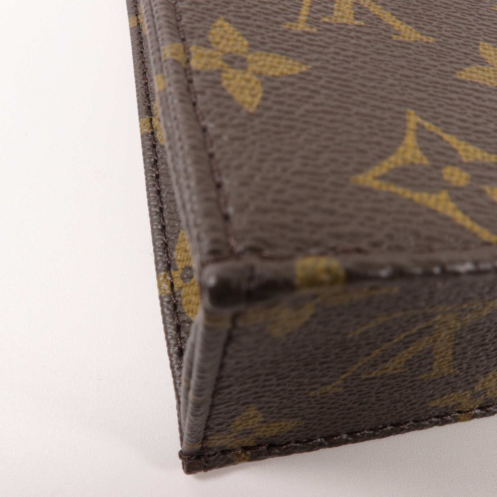 LOUIS VUITTON Monogram Petit Sac Plat手挽肩背兩用袋