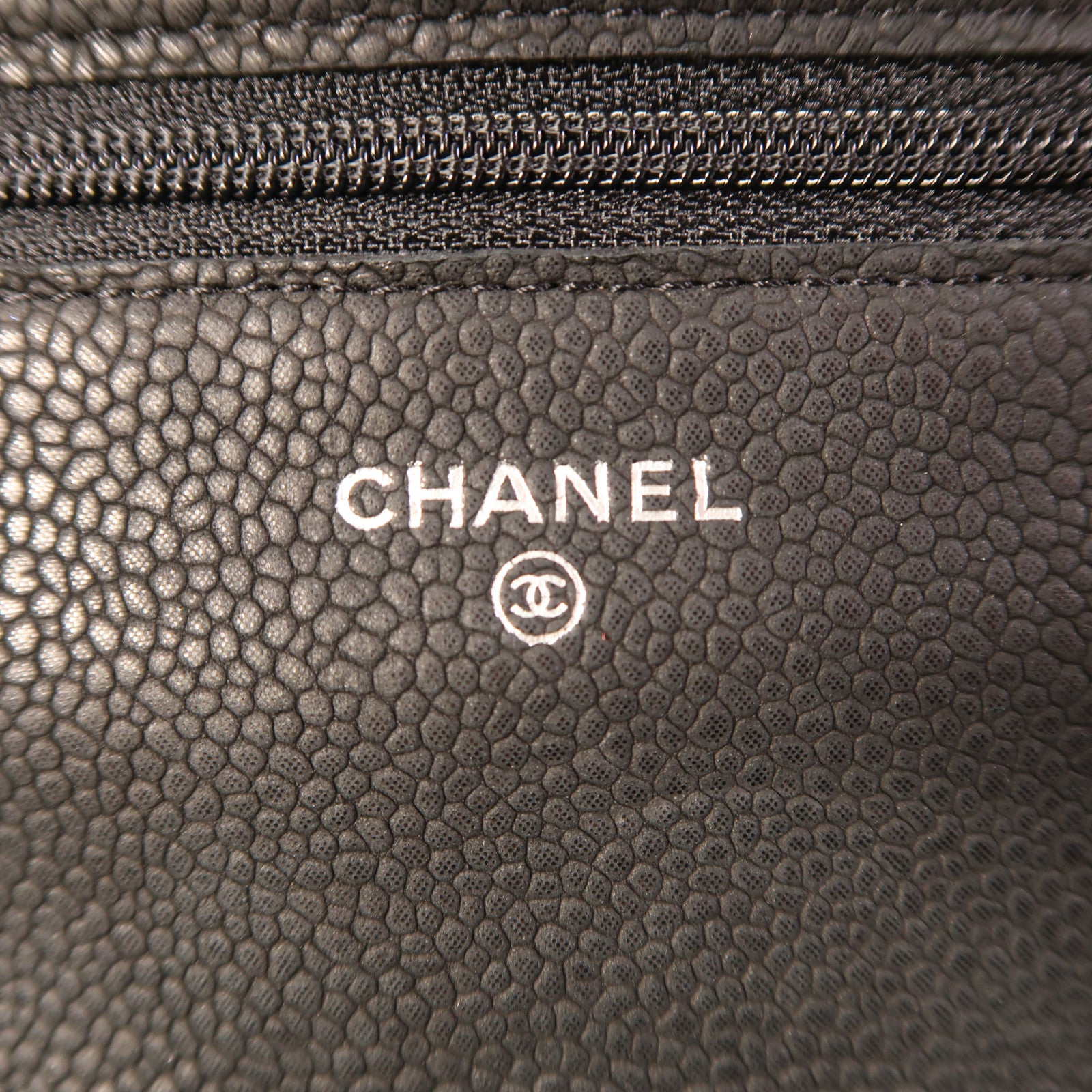 CHANEL 牛皮皮革WOC Wallet On Chain銀扣鏈帶肩背袋