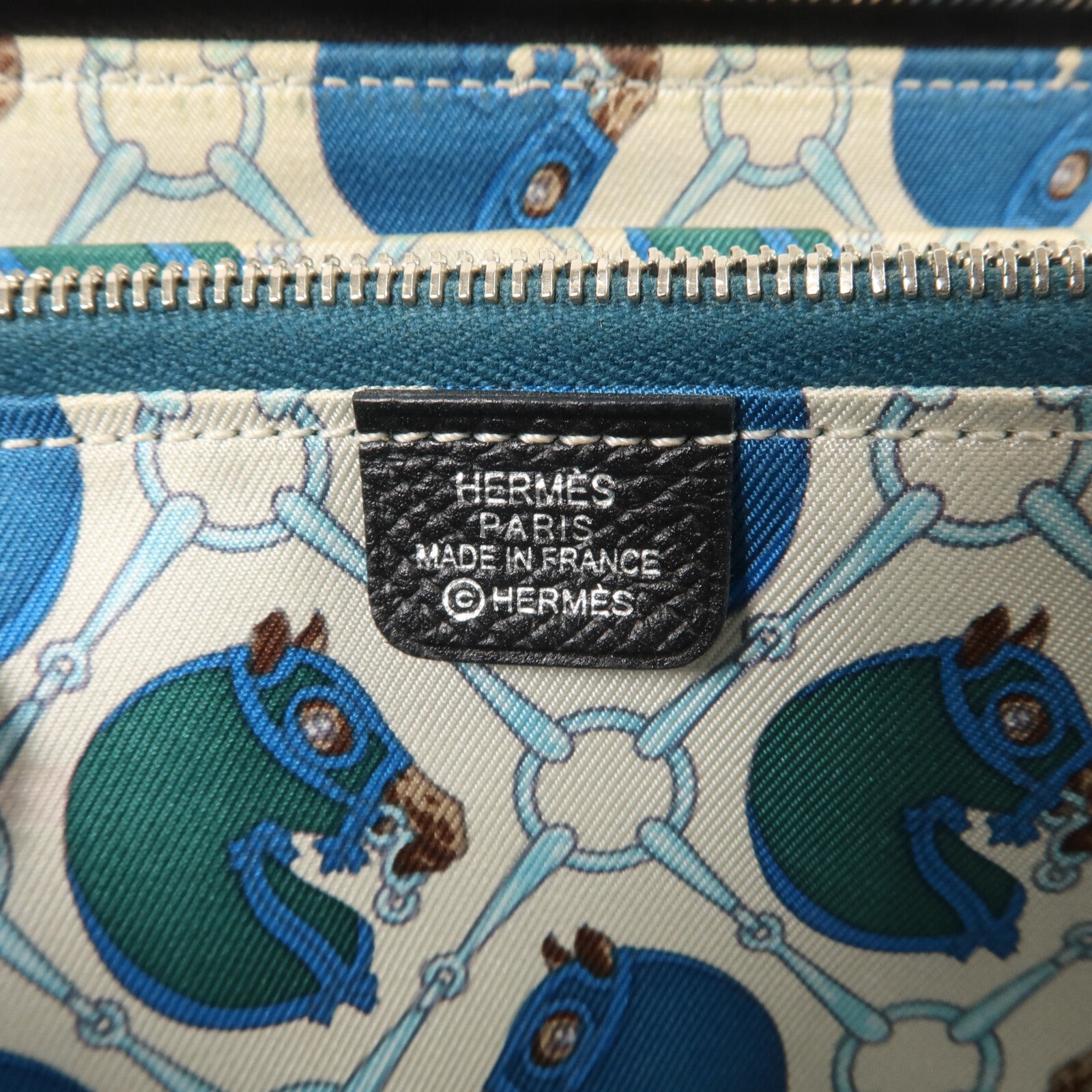 HERMES Epsom皮革Silk In Wallet長錢包Noir