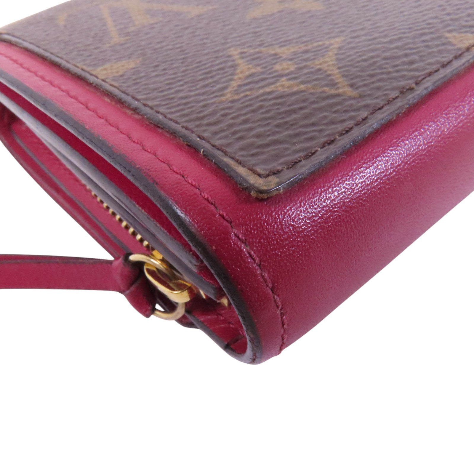 LOUIS VUITTON Monogram Portefeuille Wallet金扣短錢包