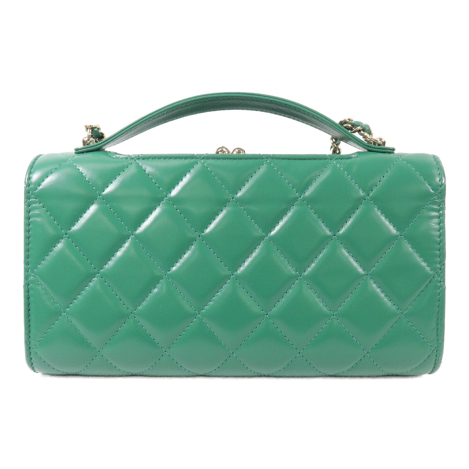 CHANEL 羊皮皮革Trendy CC Wallet On Chain鏈帶手挽肩背兩用袋