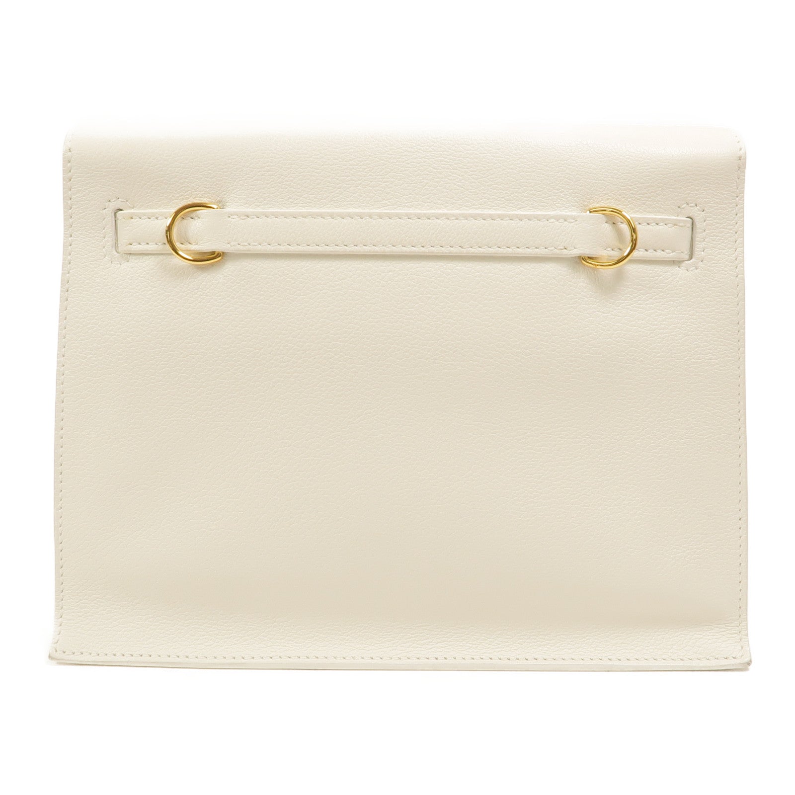 HERMES Evercolor皮革Kelly Danse II肩背袋Blanc