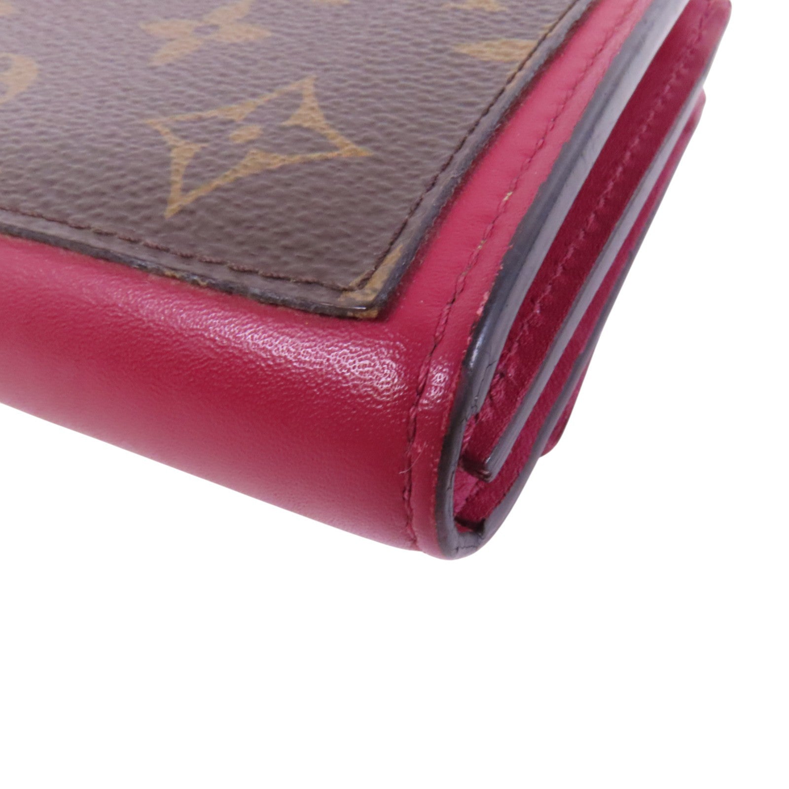 LOUIS VUITTON Monogram Portefeuille Wallet金扣短錢包